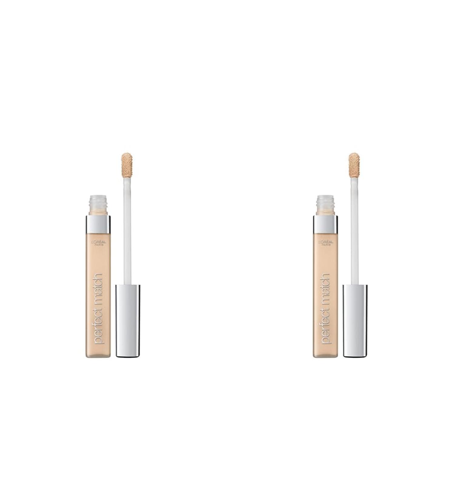 L'Or al Paris Perfect Match Concealer - Cover Dark Circles & Flaws 1.N Ivory 6.8 ml (2 Pack) - International Shipping Available - Buy Online on GoSupps.com