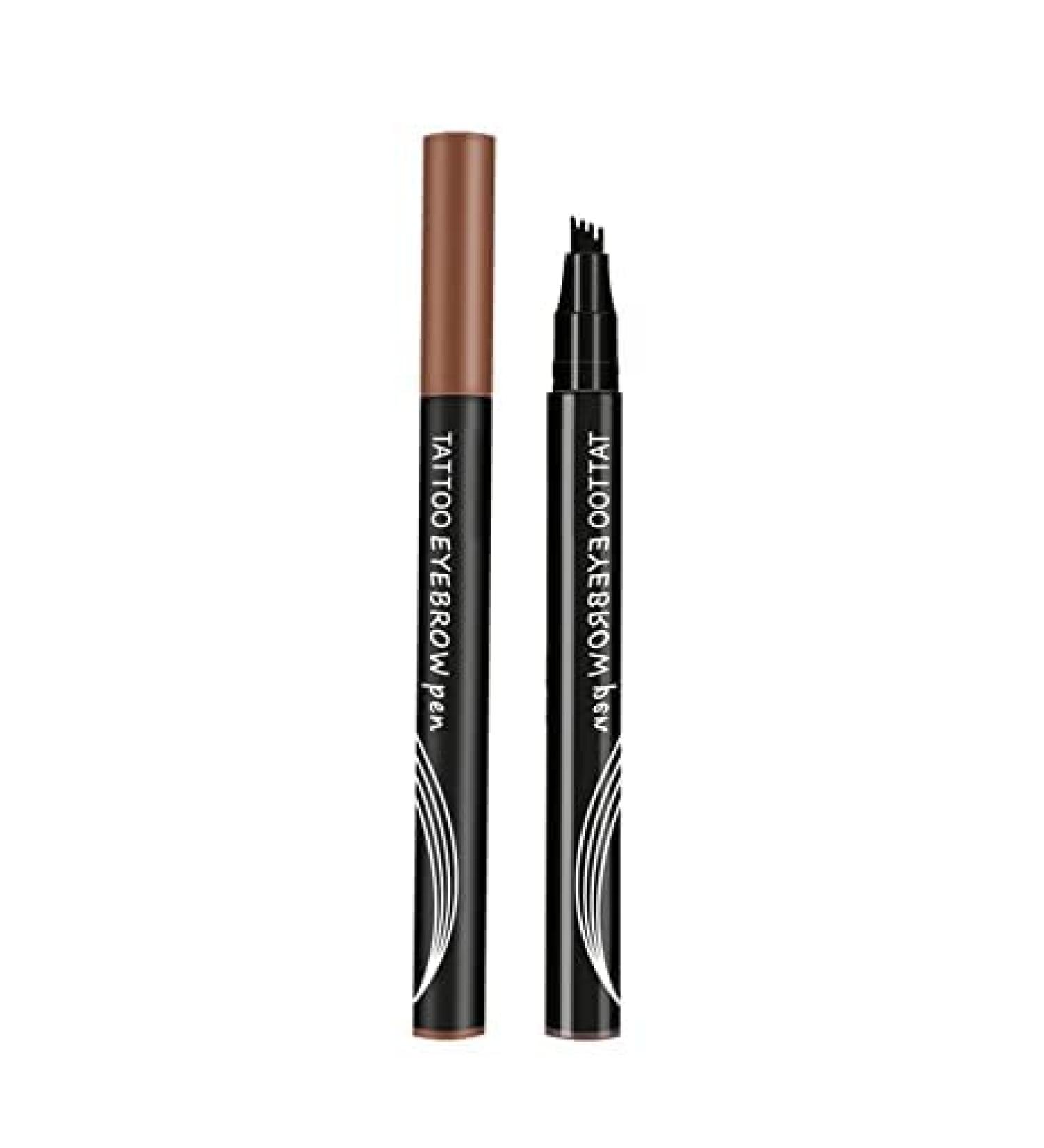 Ziborn Microblade Brow Pen - Waterproof 4-Tip Professional Eyebrow Definer (Brown) - Buy Online on GoSupps.com