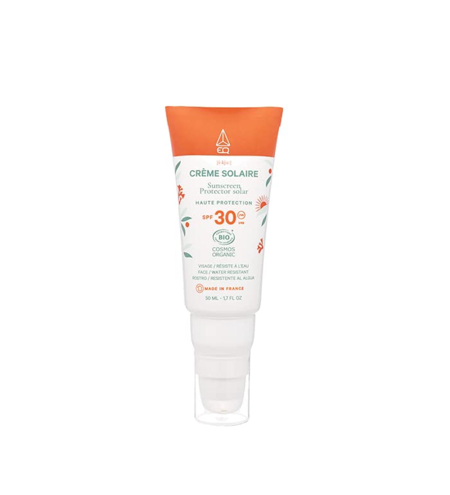 EQ Sunscreen High protection SPF30-100% mineral filters. Face/Water resistant. Bio certify Cosmos Organic - Made in France - Buy Online on GoSupps.com