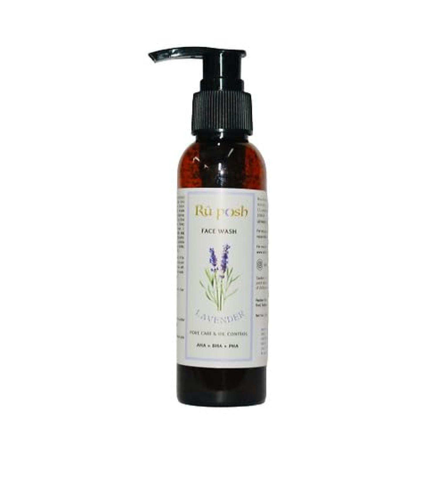 Lavender Pore Care & Oil Control Face Wash | AHA BHA & PHA | 120ml - Deep Cleanse & Refresh Your Skin - Buy Online on GoSupps.com