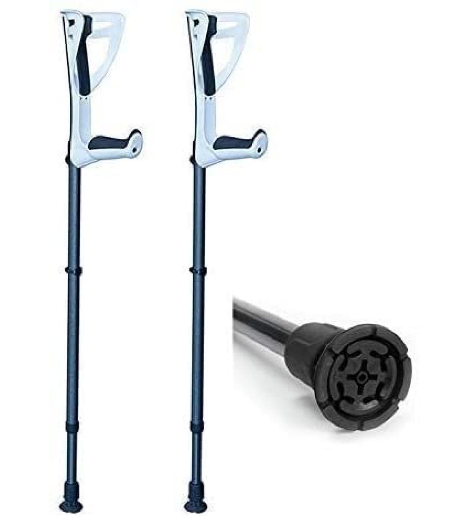 Forearm Crutches Adjustable Forearm Crutches - Lightweight Cuff Crutch - Comfortable Adjustable Wrist Handle for Men/Women with Comfortable Grip red Lightweight Arm Crutch Independence - Buy Online on GoSupps.com