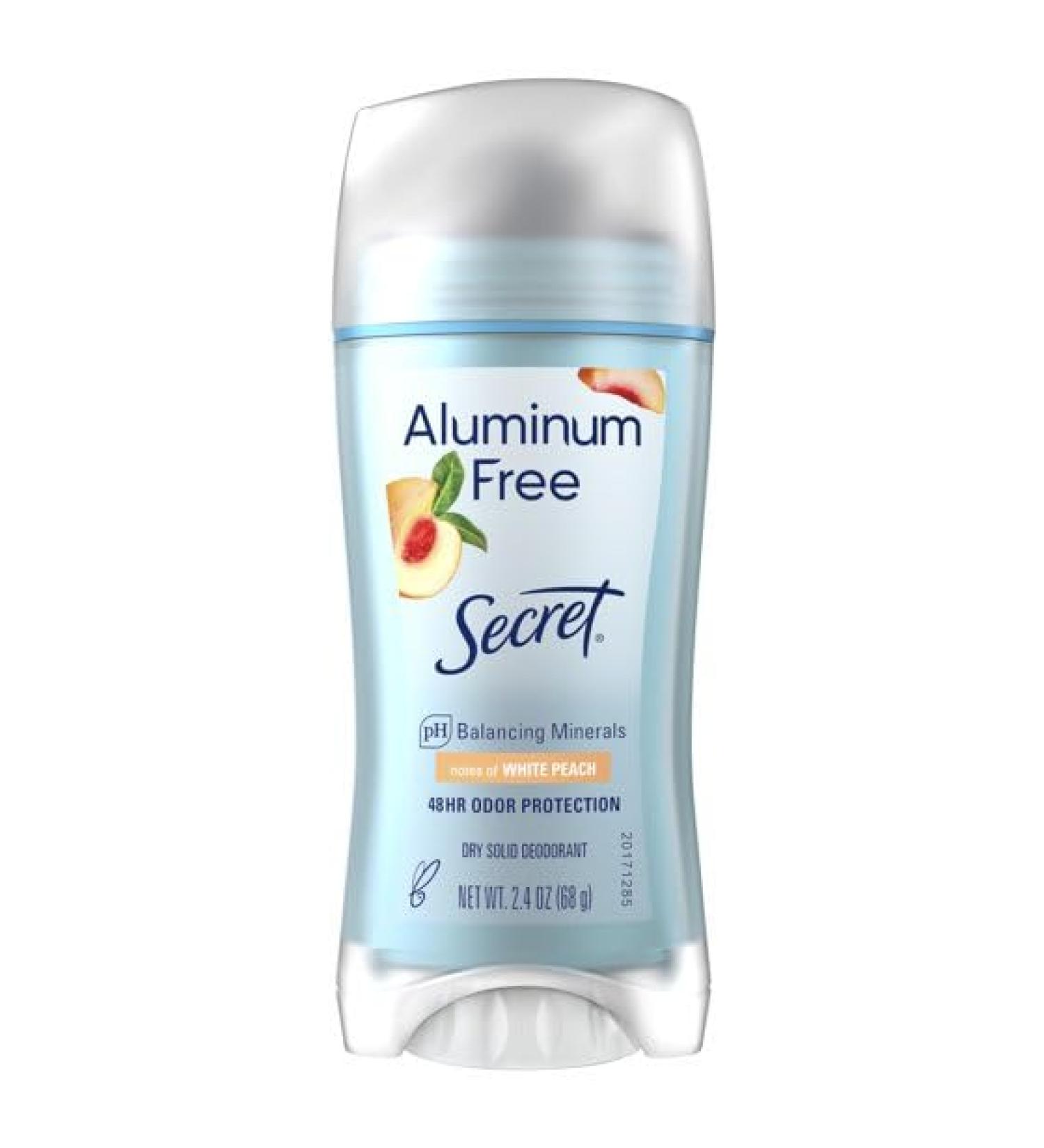 Buy Sec.ret Aluminum Free Deodorant for Women - White Peach 2.4 oz | Natural & Safe Deodorant | Shop Worldwide - Buy Online on GoSupps.com