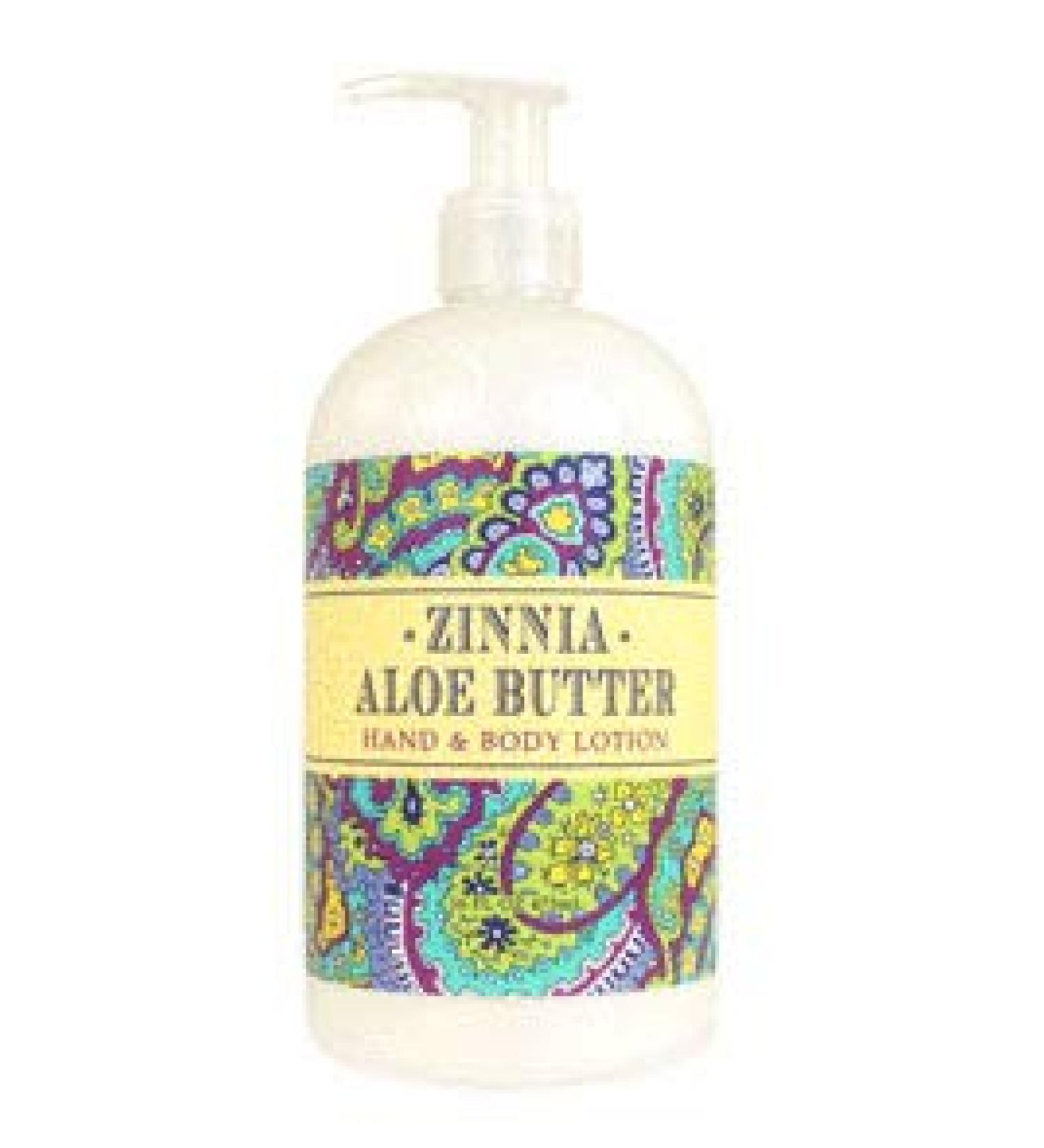 Greenwich Bay Trading Company Botanical Collection: Zinnia Aloe Butter 16oz Lotion 16 Ounce Lotion 11-008-014