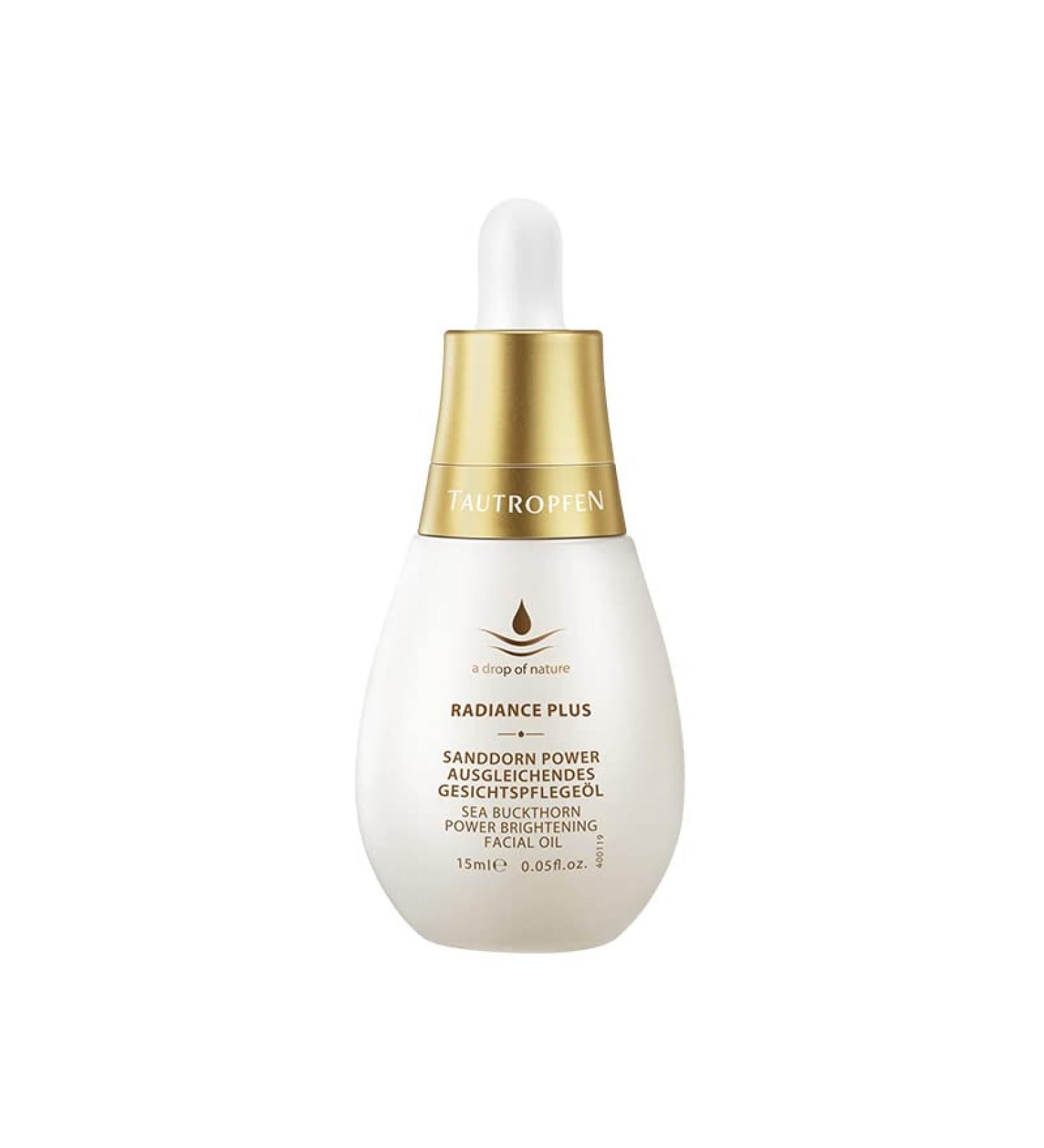 Sea buckthorn balancing facial oil 15 ml moisture care for balanced skin pigmentation with sea buckthorn oil pomegranate seed oil and vitamin C for all skin types TAUTROPFEN natural 15 ml 1er Pack - Buy Online on GoSupps.com