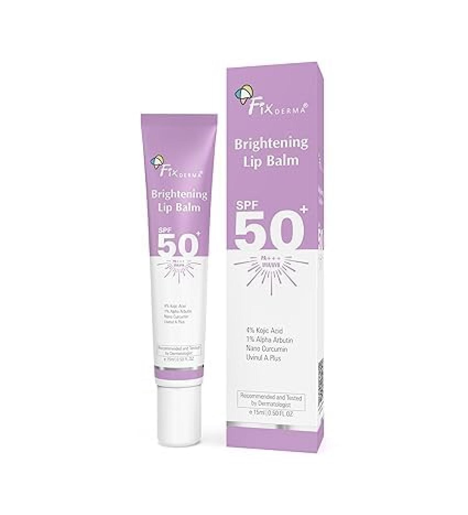 F.i.x.d.e.r.m.a Brightening Lip Balm with SPF 50 Sun Protection Moisturizing - Buy Online on GoSupps.com