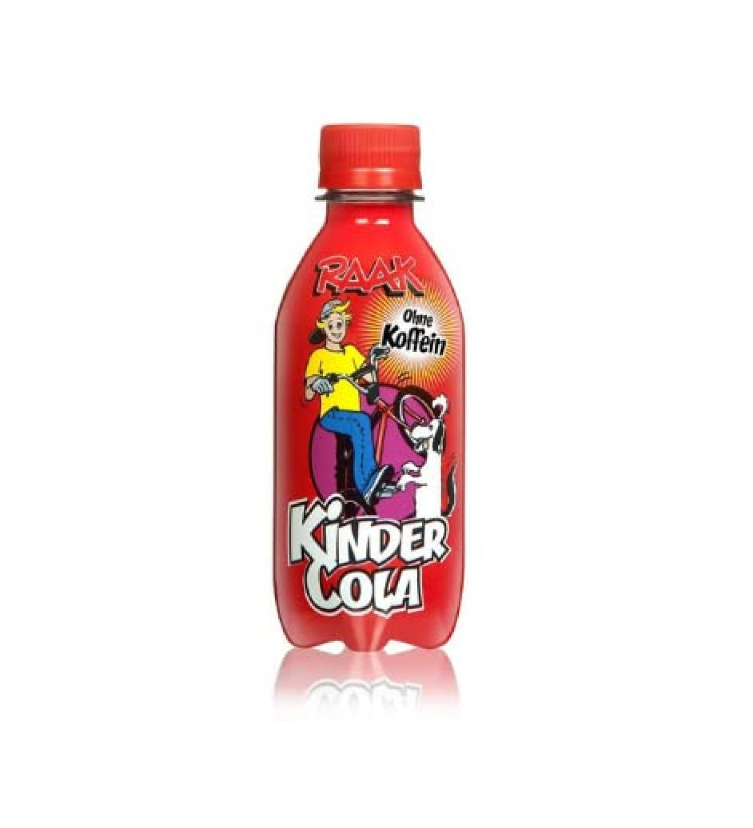 RAAK Kindercola 6x25cl - refreshing and child -friendly cola drink without artificial dyes and with natural flavors 6 disposable bottles of 250 ml