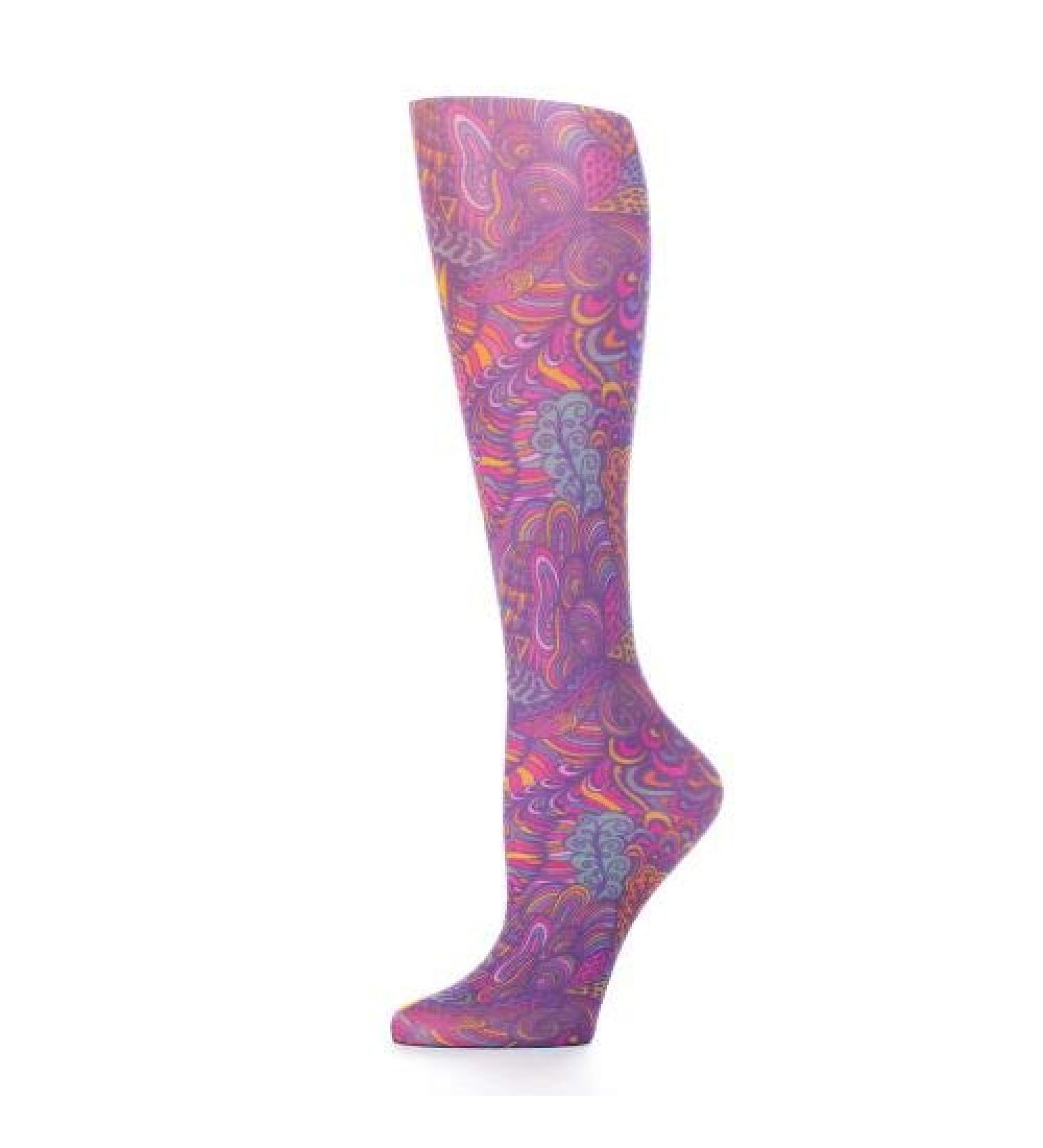 Red Moby Celeste-Stein-CMPS-2079 Womens 8-15 mmHg Compression Sock - Blue Fantasea