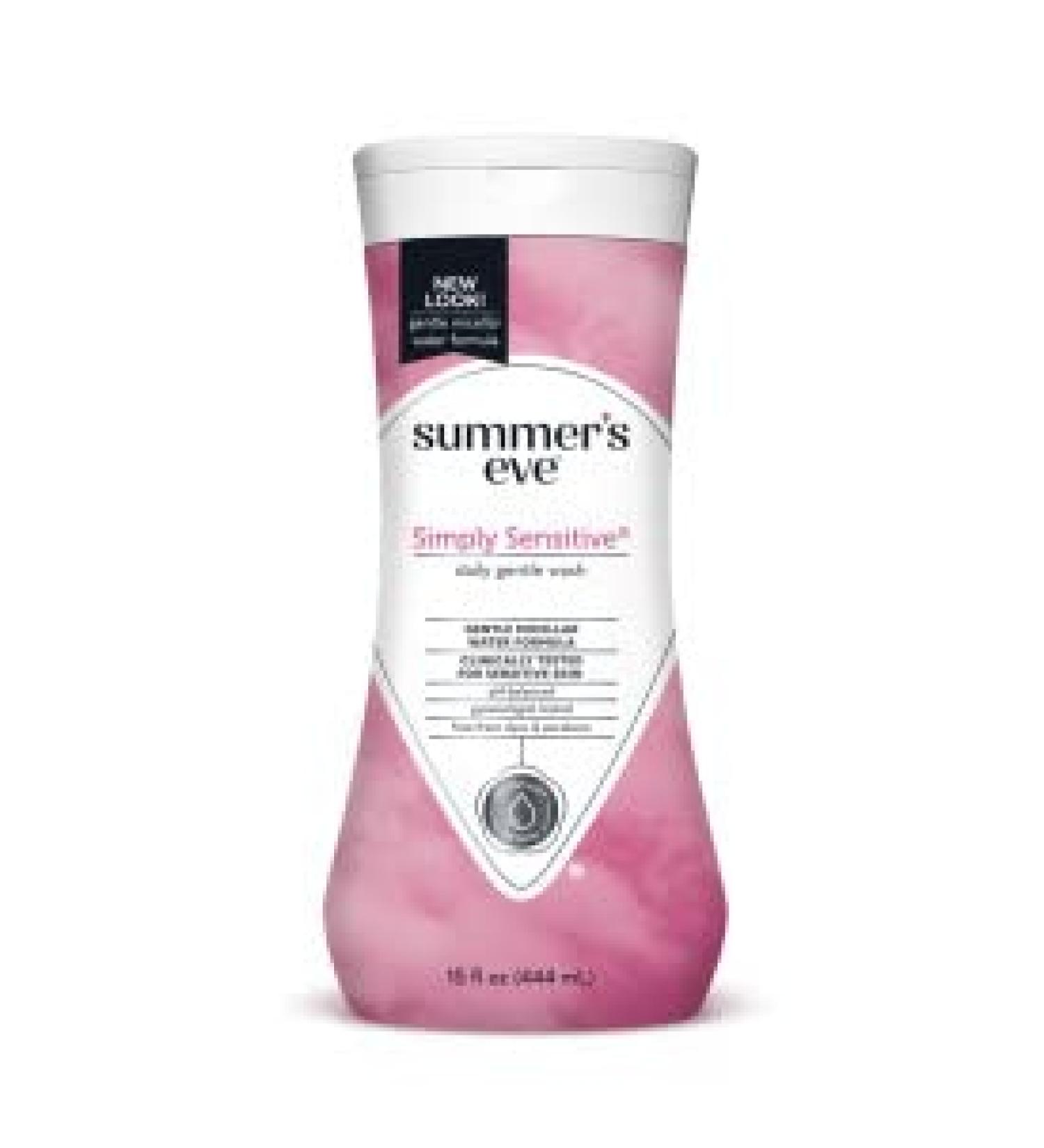Summer's Eve Simply Sensitive Feminine Cleansing Wash for Sensitive Skin - 15.0 FL OZ - Buy Online on GoSupps.com
