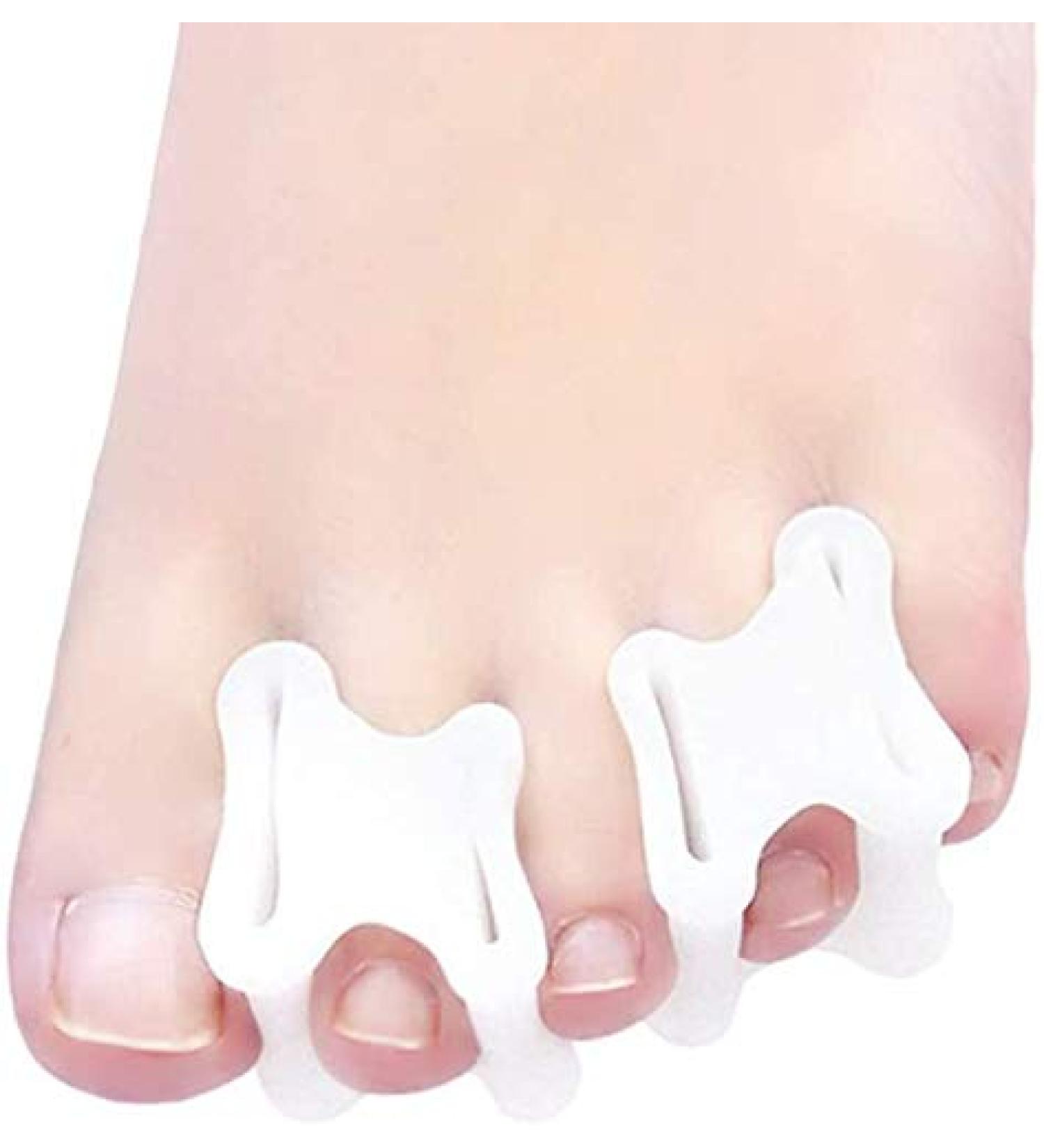 EUNOGO SA Toe Separator for Overlapping Toes - Big Toe Alignment & Corrector - Gel Hallux Valgus Straightener Protector for Women (1 Pair) - Buy Online on GoSupps.com