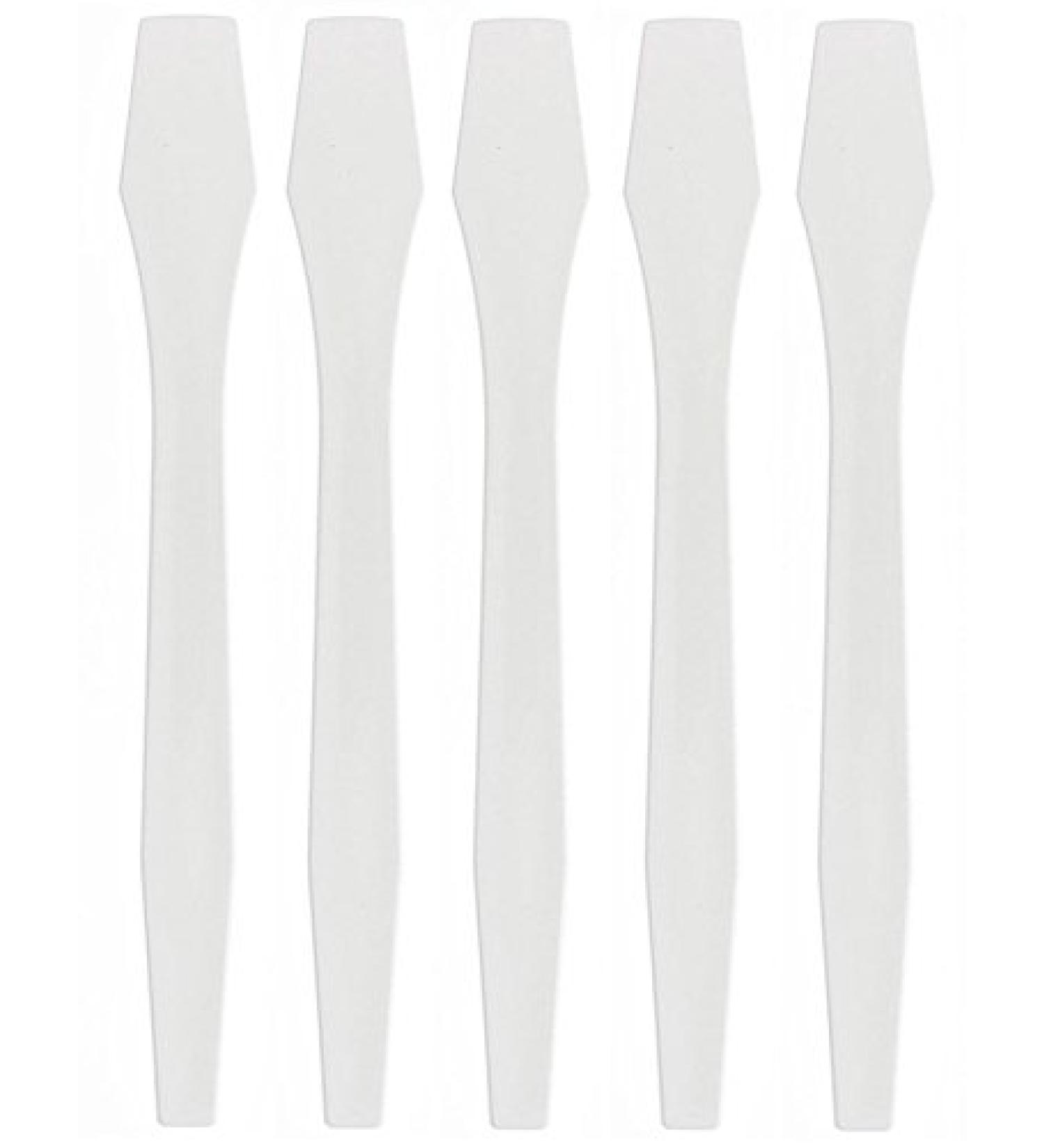 White Large Cosmetic Spatula - 13 cm | Kosmetex 5 Pack | Ideal for Skincare & Beauty - Buy Online on GoSupps.com