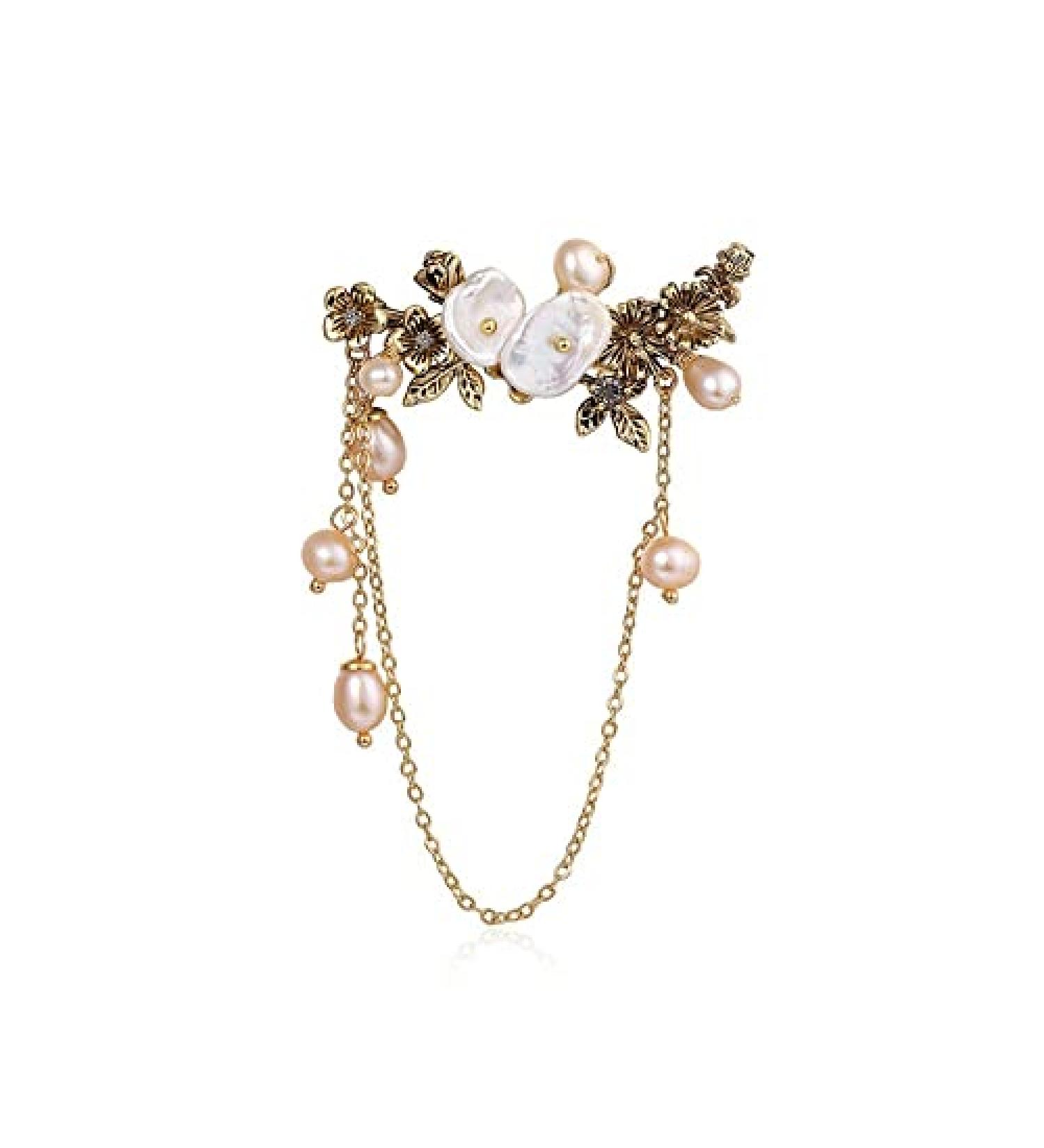 Pin Jewelry Gifts for Women Ladies Retro Elegant Jewelry Irregular Flower Tassel Brooch Temperament Luxury Wedding Banquet Brooch Jewelry Brooches & Pins - Buy Online on GoSupps.com