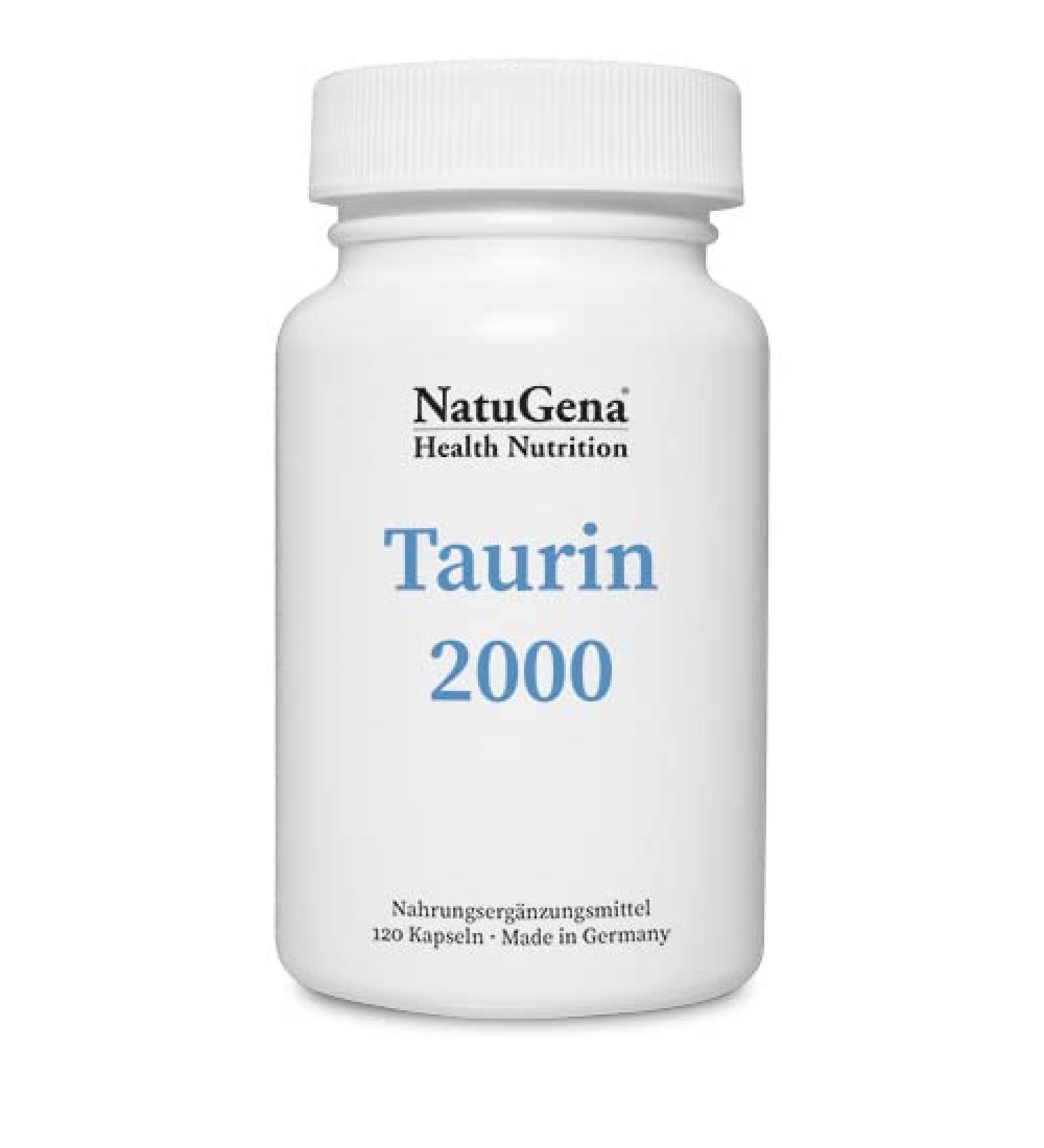 NatuGena Taurine 2000 /High-dose taurine/ 120 capsules / 1 month pack