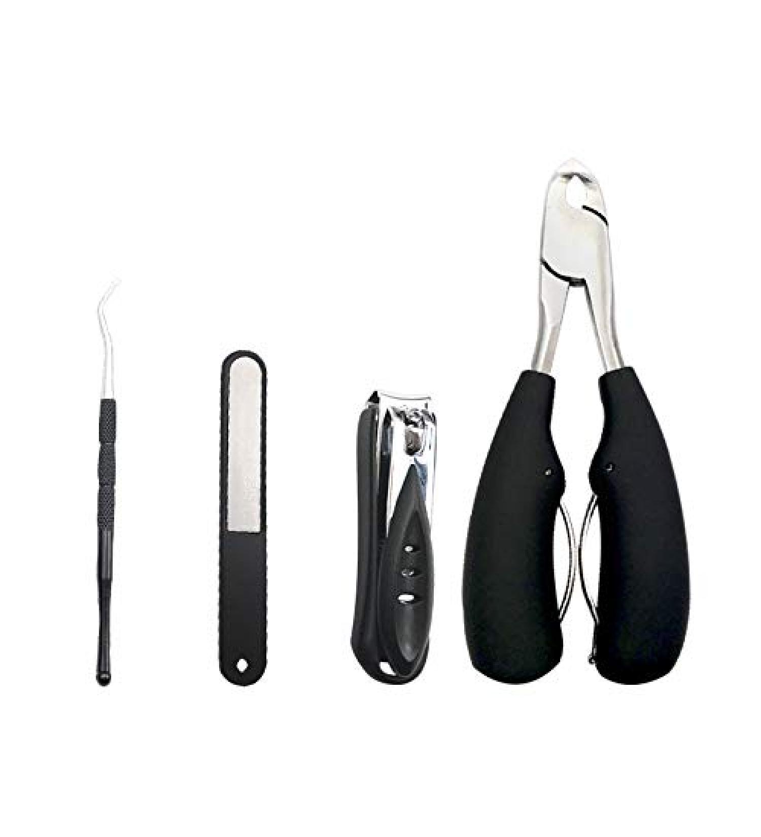 RIYAN Nail Clipper Set Cuticle Dirt Remover Paronychia Toe Nail Correction Nippers Cutter File Stick Manicure Pedicure Tools - Buy Online on GoSupps.com
