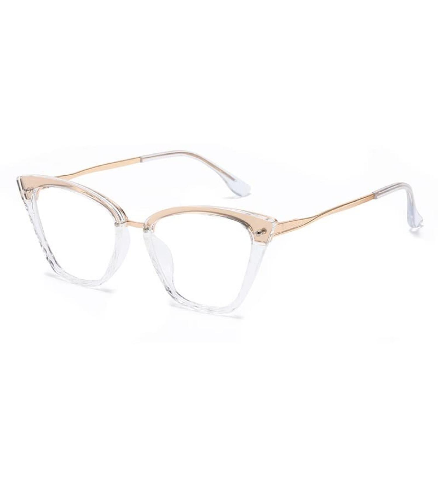 Shop HD Cat-Eye Anti Blue Light Reading Glasses for Women - +200 Transparency Anti-Glare Flat Light Mirror | International Shipping Available - Buy Online on GoSupps.com