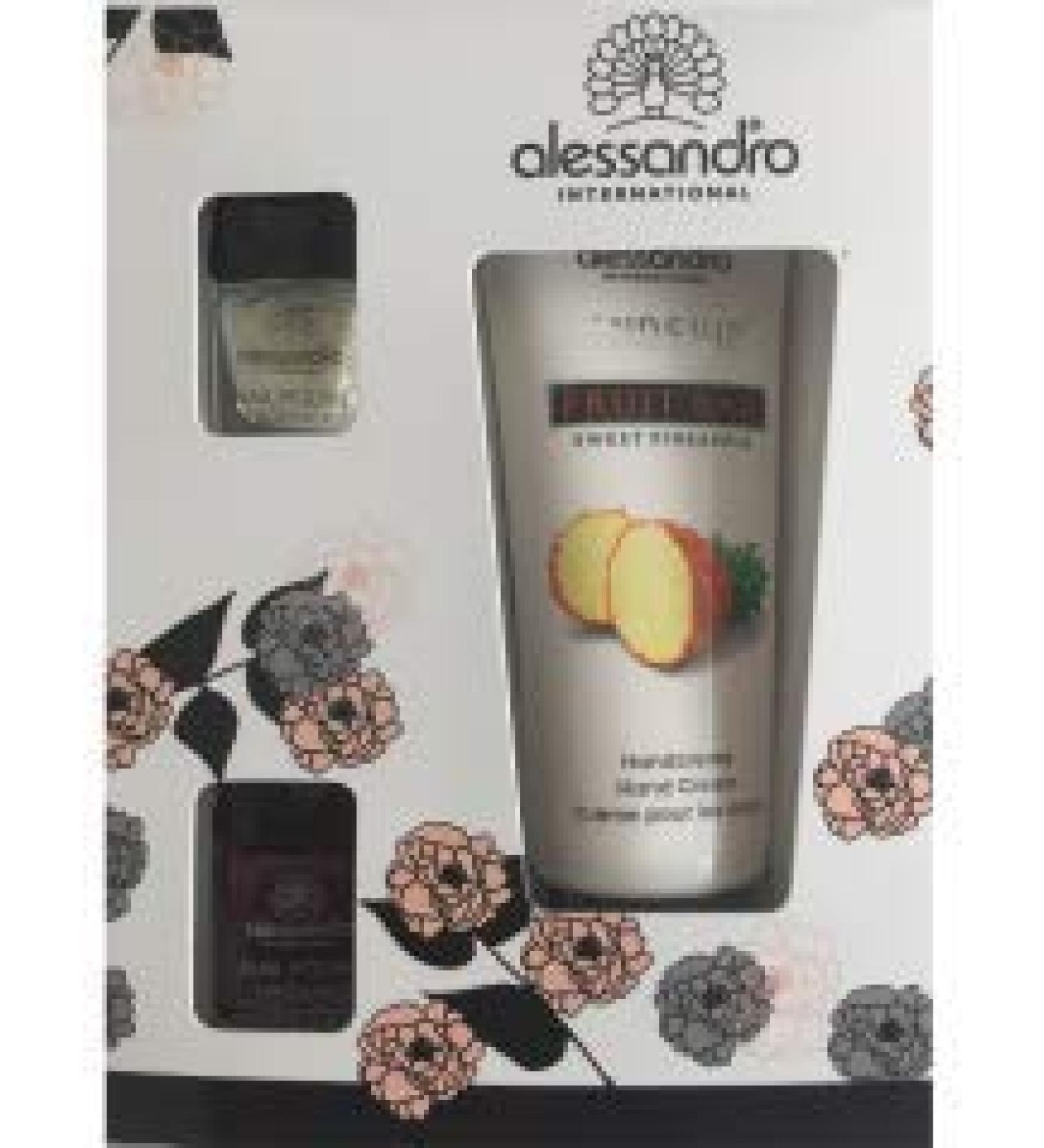 alessandro HAND CREAM SWEET PINAPPLE NAIL SET