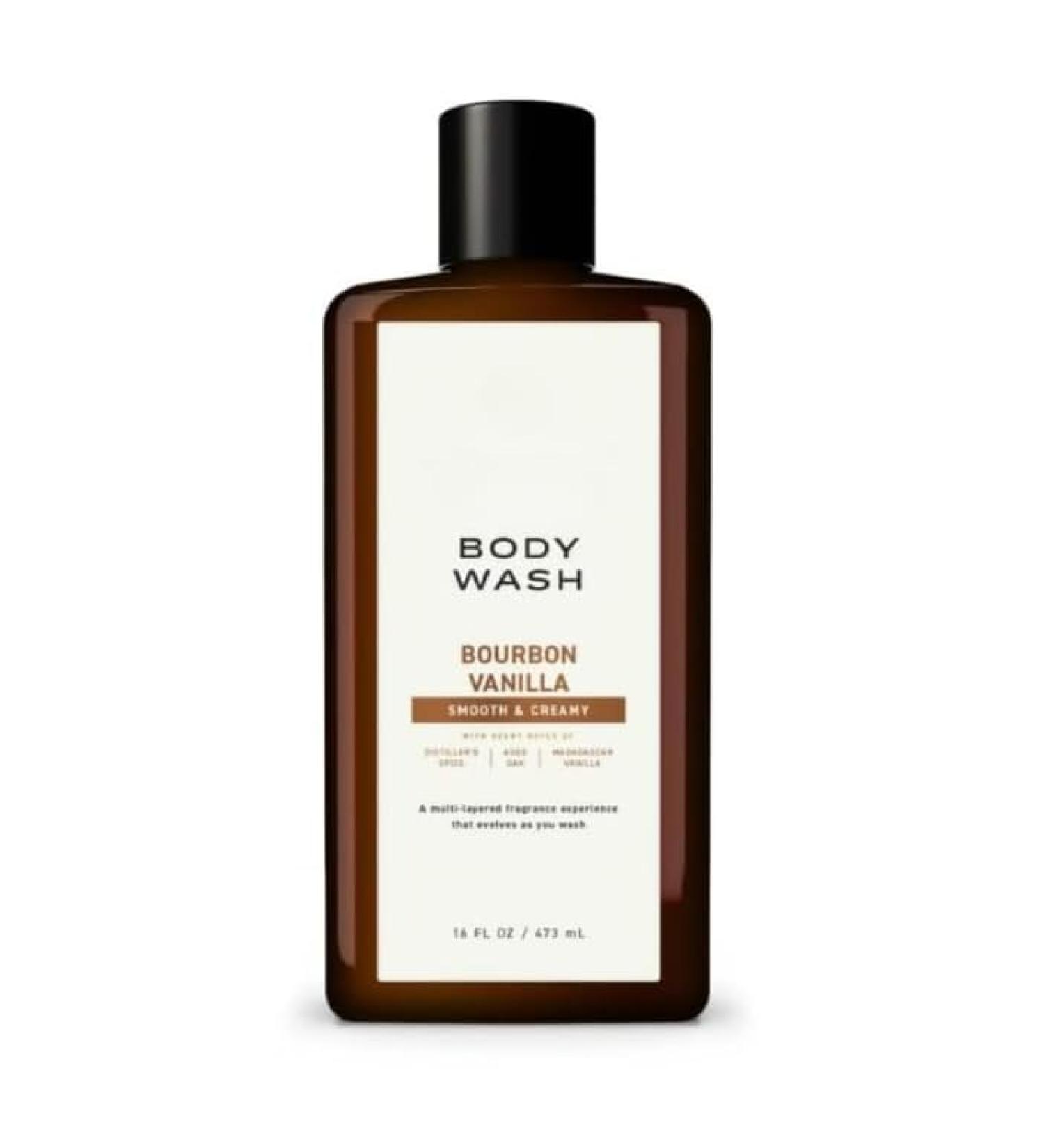 (Pack of 1) Mens Body Wash Bourbon Vanilla Scent 16 oz
