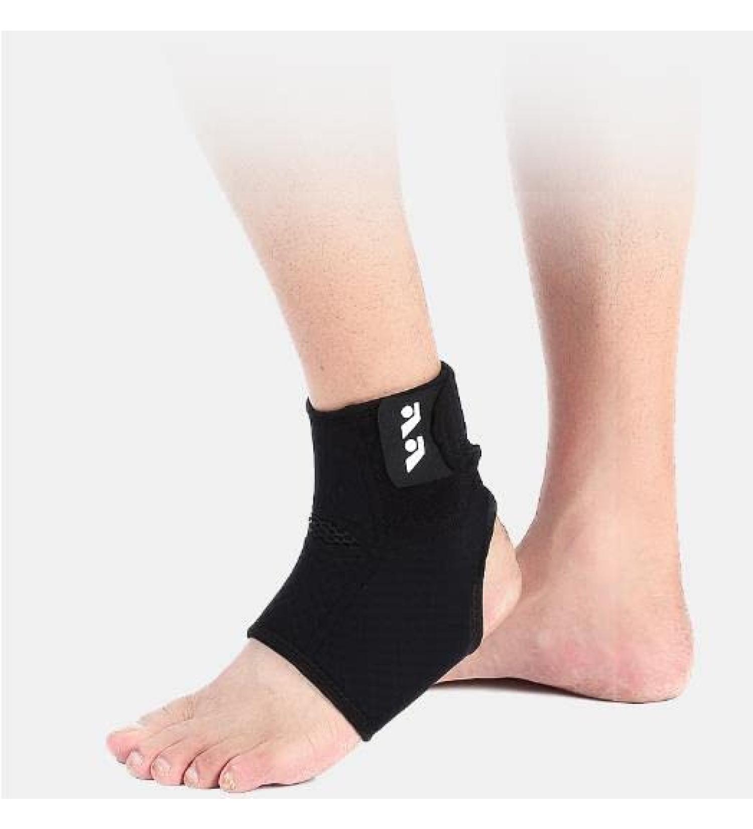 Adjustable Black Ankle Support Brace for Men Women & Children - Comfortable Sports Ankle Brace for Foot Swelling Fatigue & Sprains (Small - Buy Online on GoSupps.com