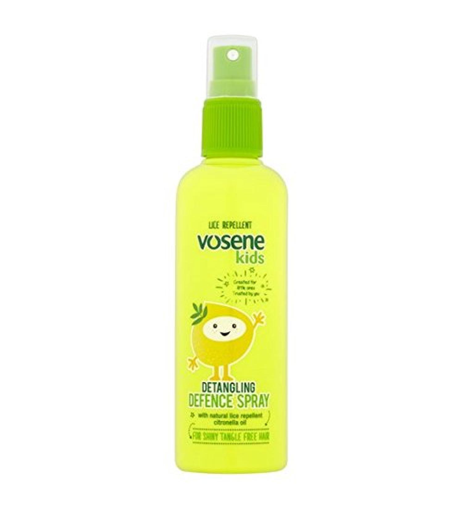 Vosene Kids Extra Shine Detangler Spray with Head Lice Repellent 150ml x5