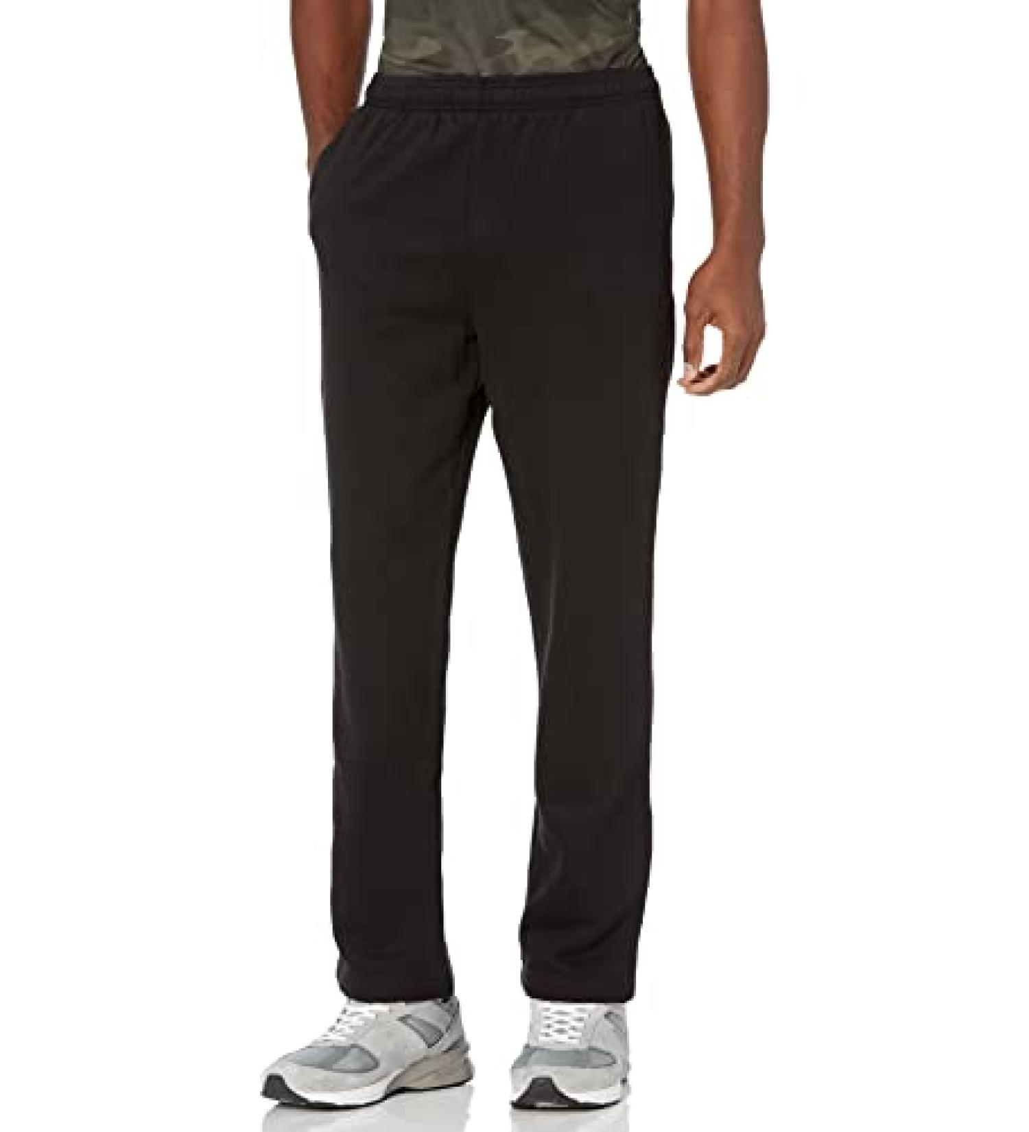 Amazon Essentials Men's Fleece Sweatpant (Available in Big & Tall) Large Black
