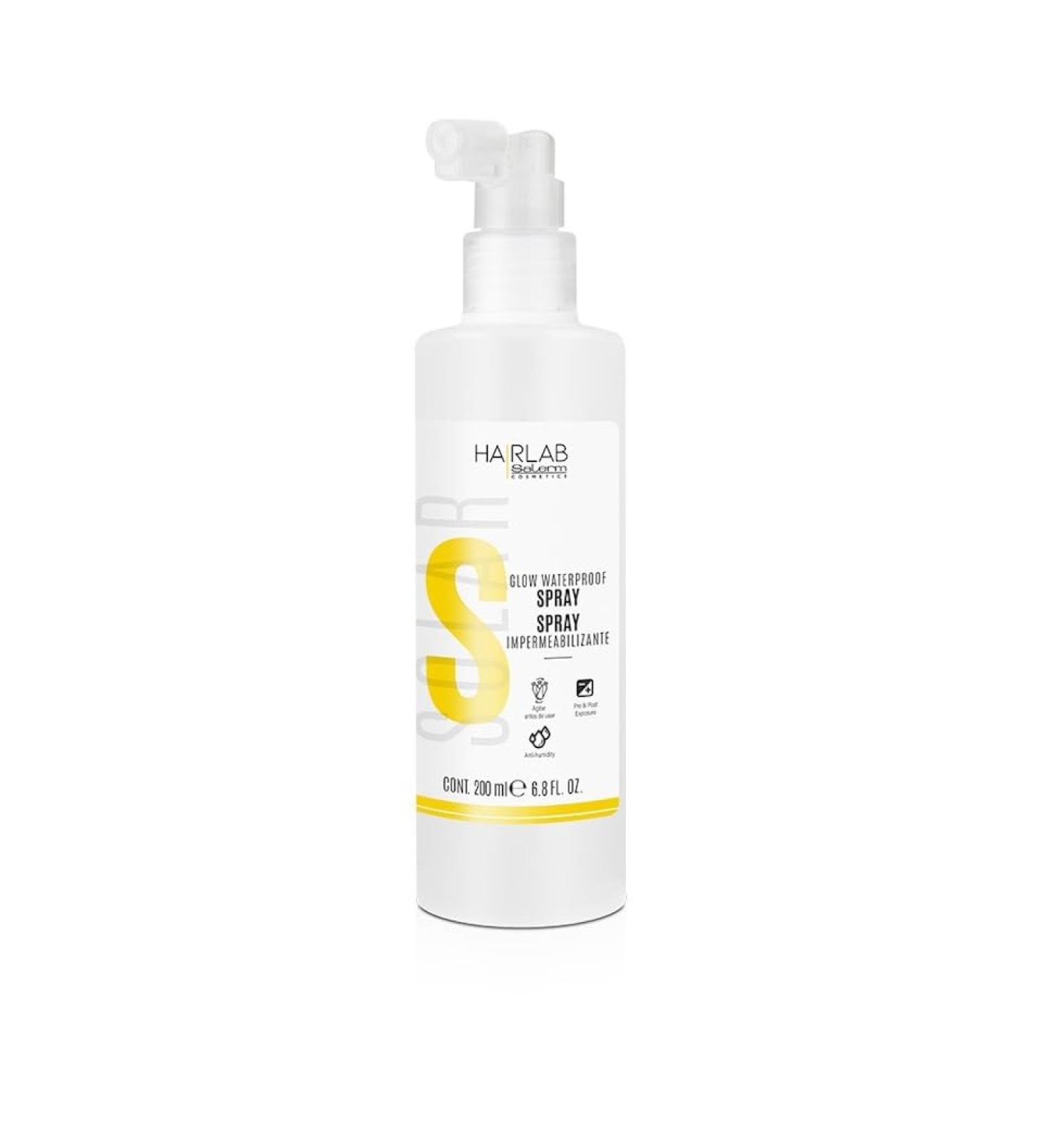 Salerm - Waterproof and Repairing Hair Spray - Hair Lab Solar - 200 ml - Thermal Hair Protector - for Dry or Sun-Damaged Hair - Anti-Frizz Hair - Softens and Strengthens