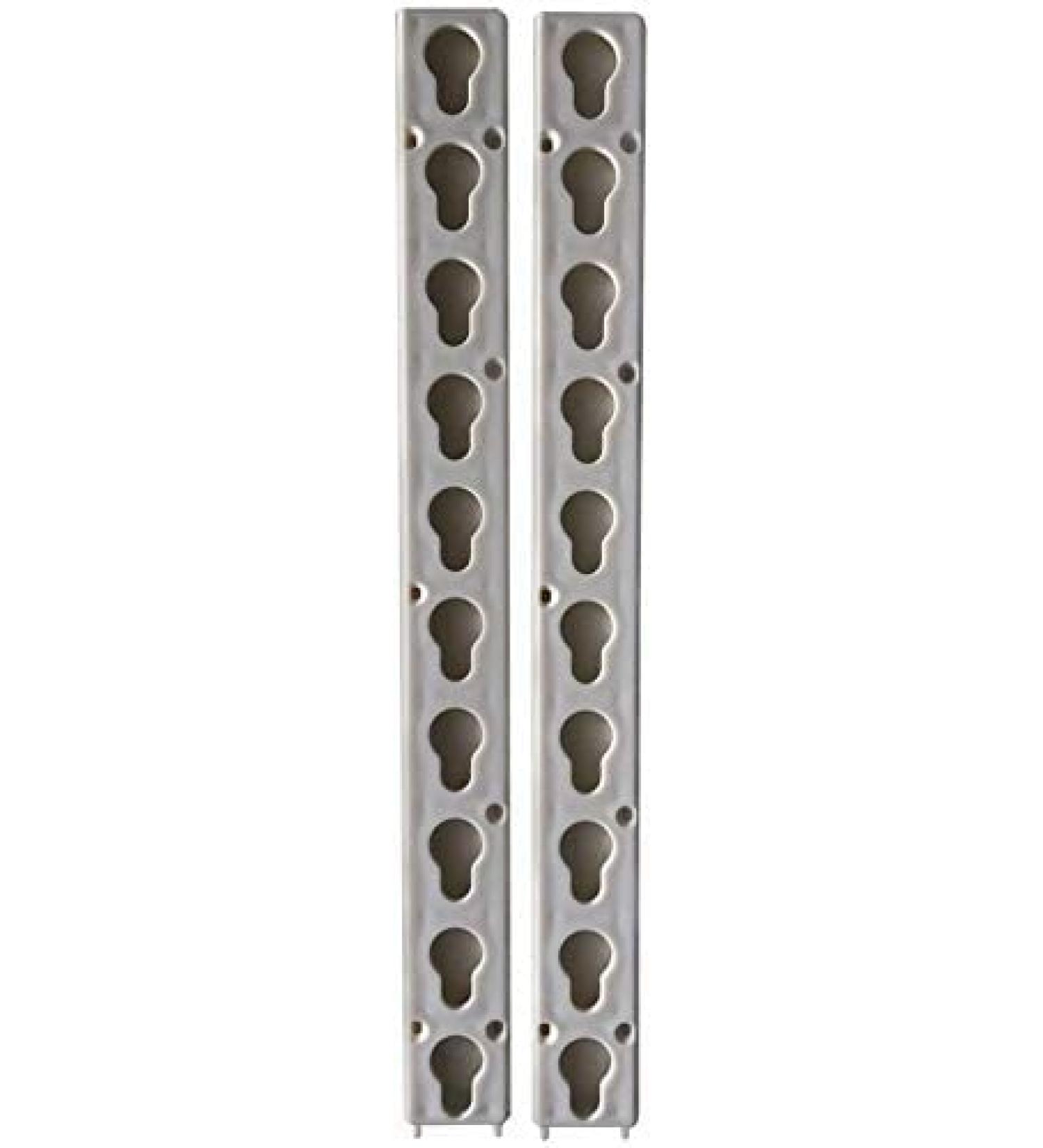 Krzaw 2 Pack ABS Horse Keyhole Track Rails - Durable Plastic for Equestrian Use - Buy Online on GoSupps.com