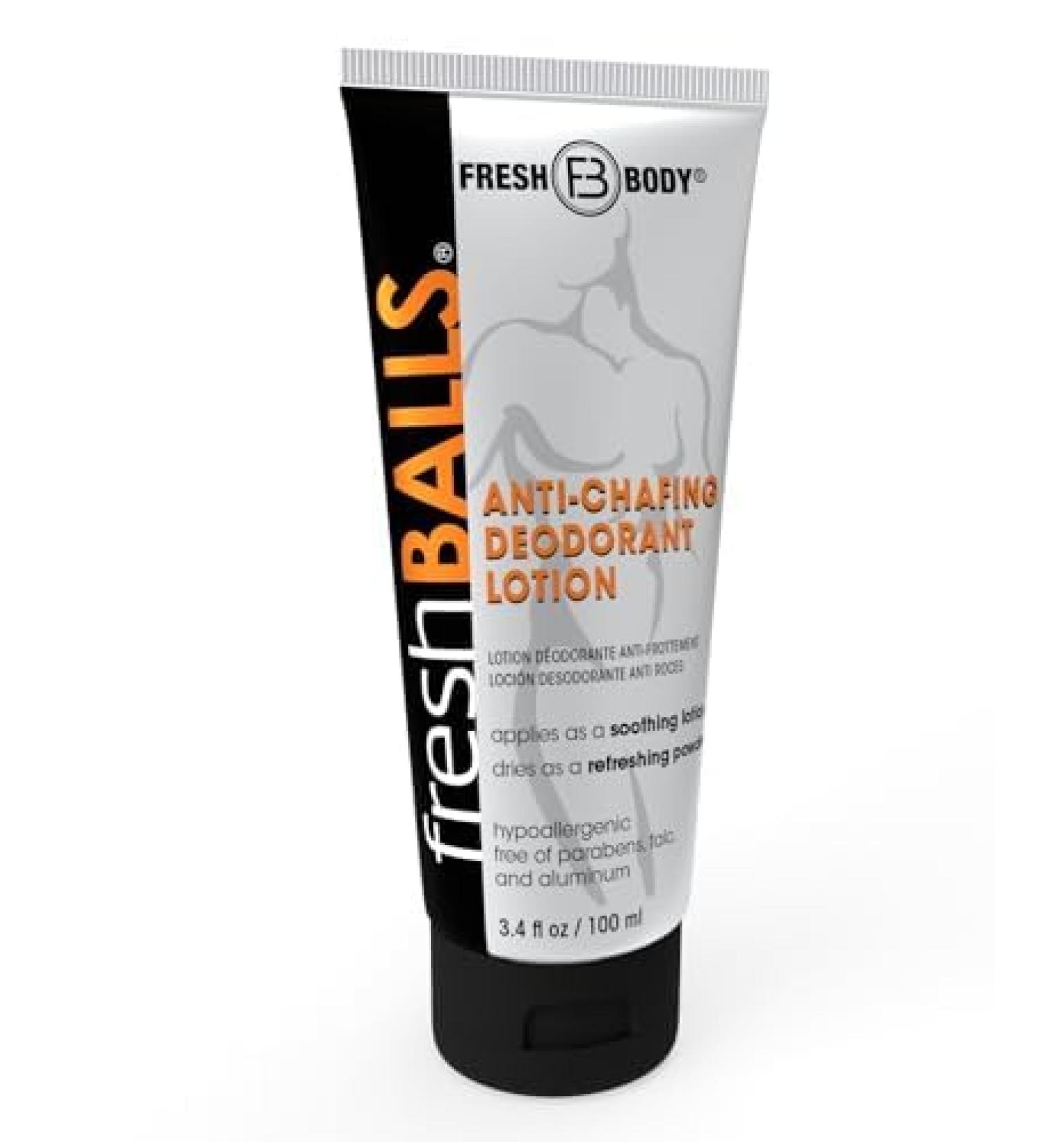 Fresh Balls Lotion 3.4 fl oz - Men's Anti-Chafing Cream to Powder - Ball Deodorant for Groin Area - Buy Online on GoSupps.com