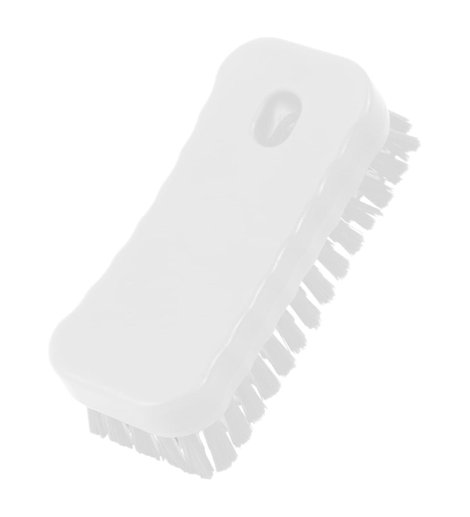 PLAFOPE Nail Brush Fingernail Clean Handle Fingernail Scrubber Finger Nail Scrubber Nail Scrubbing Brush Cleaning Brush Shoes Cleaner Shoe Cleaner White Food Grade Polyester Cleaning Ball 11.5x5cm White - Buy Online on GoSupps.com
