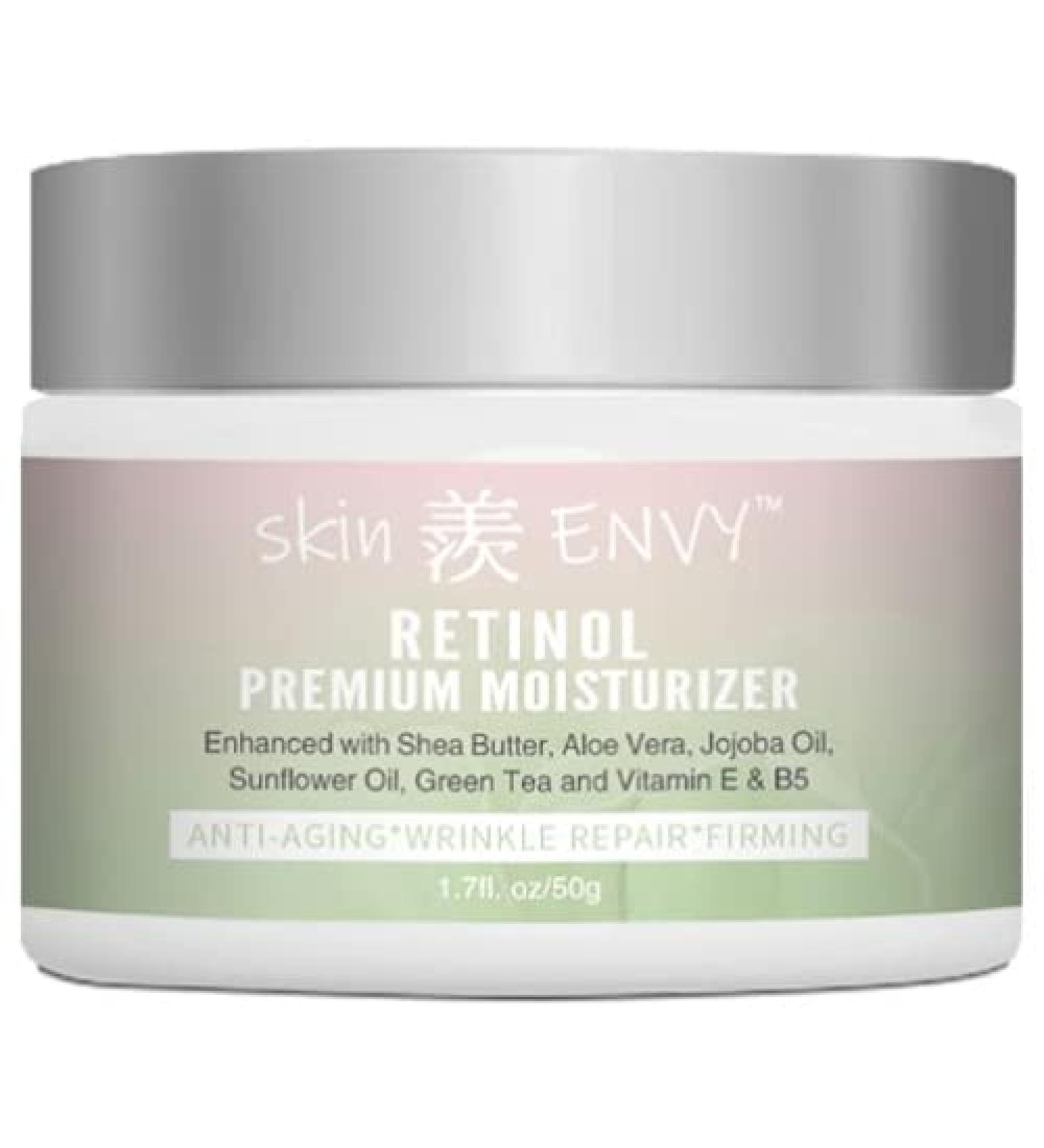 Skin ENVY Retinol Rapid Wrinkle Repair Cream with Hyaluronic Acid - Anti-Aging Moisturizer for Face and Neck 1.7 Oz - Buy Online on GoSupps.com