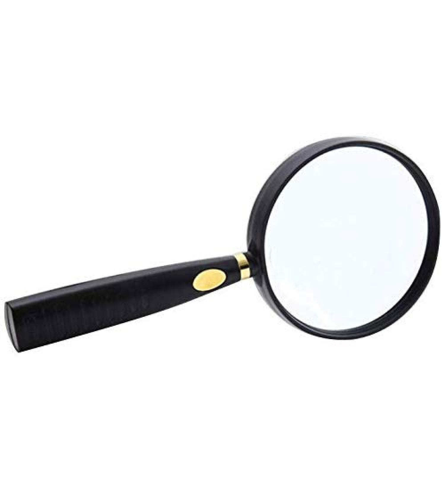 Magnifying Glasses Educational Hobby Magnifiers Handheld 10 Times Magnifying Glass 20 Times Old Man High-Definition High-Power Optical Lens Reading 90Mm Comfortable Anniversary - Buy Online on GoSupps.com