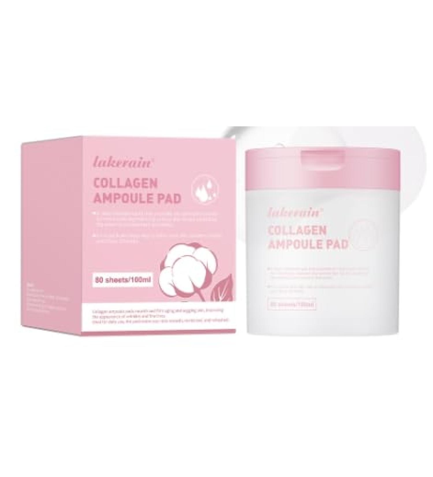 ISBEAUSOLS collagen ampoule cleaning pad 80 sheets