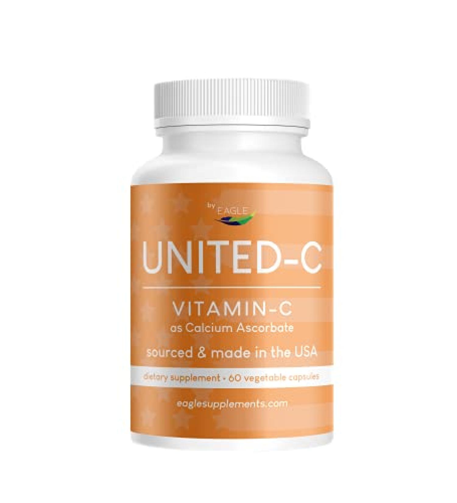 Eagle United C - USA Made Vitamin C Supplement for Immune Support - Buy Online on GoSupps.com