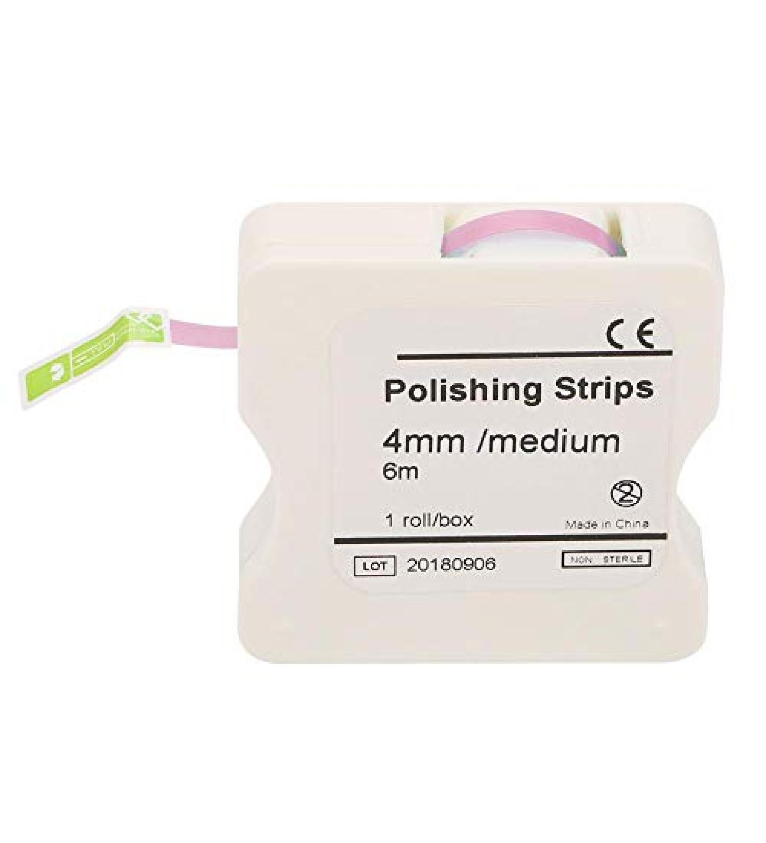 1 Roll 4mm Dental Polishing Strip - Resin Teeth Whitening Tool for Interdental Grinding & Sanding (Pink) - International Shipping Available - Buy Online on GoSupps.com