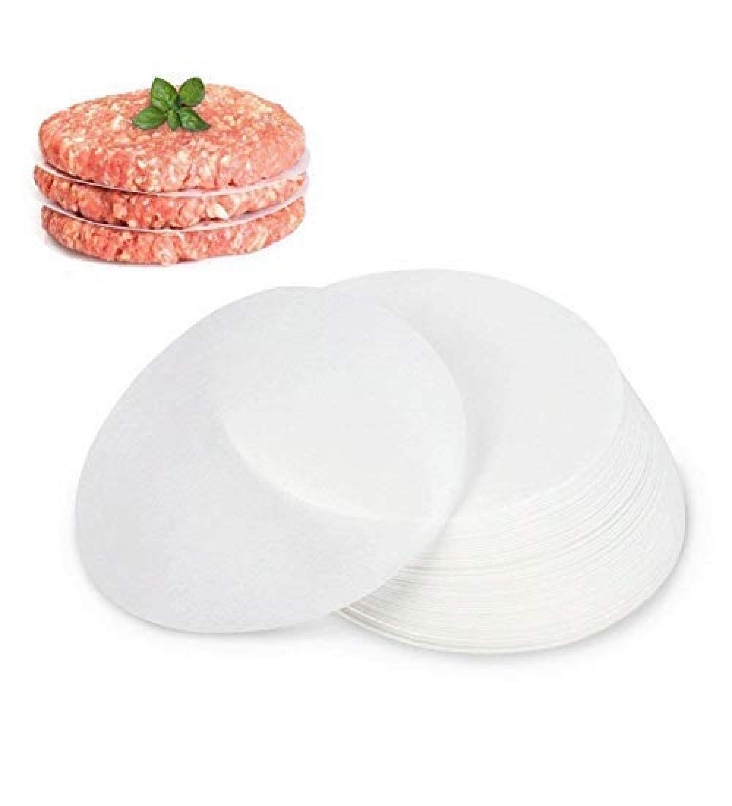 500 Pack Restaurant-Grade Non-Stick Hamburger Patty Paper | Round Wax Paper 4.25'' Dia | GWHOLE - Buy Online on GoSupps.com