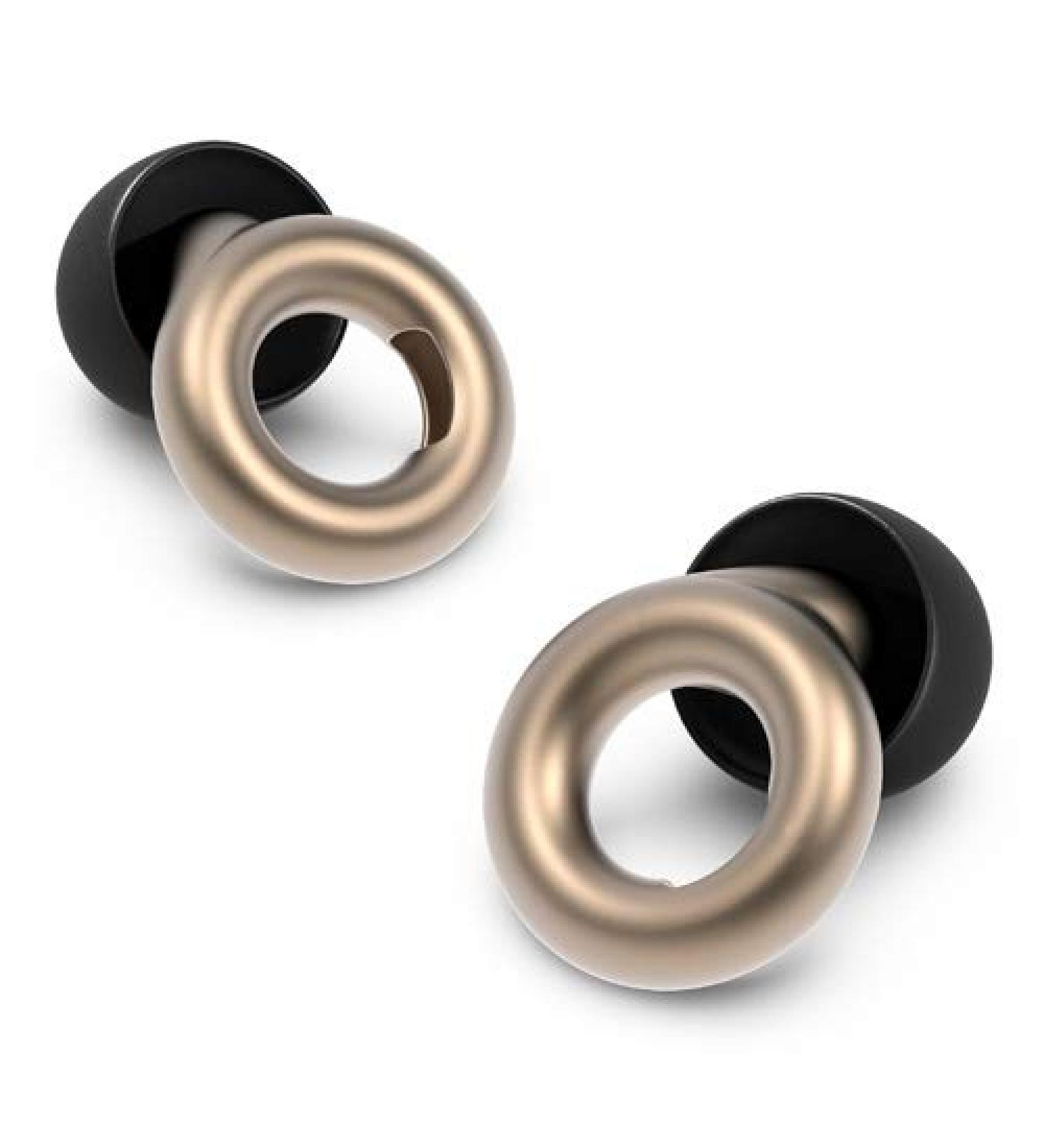 High Fidelity Loop Earplugs for Noise Reduction - 20 dB Filter Sound Blocking (2 Ear Plugs) - Ideal for Concerts, Work, Studying, Musicians, Motorcycles, and Relaxation - Gold - Buy Online on GoSupps.com