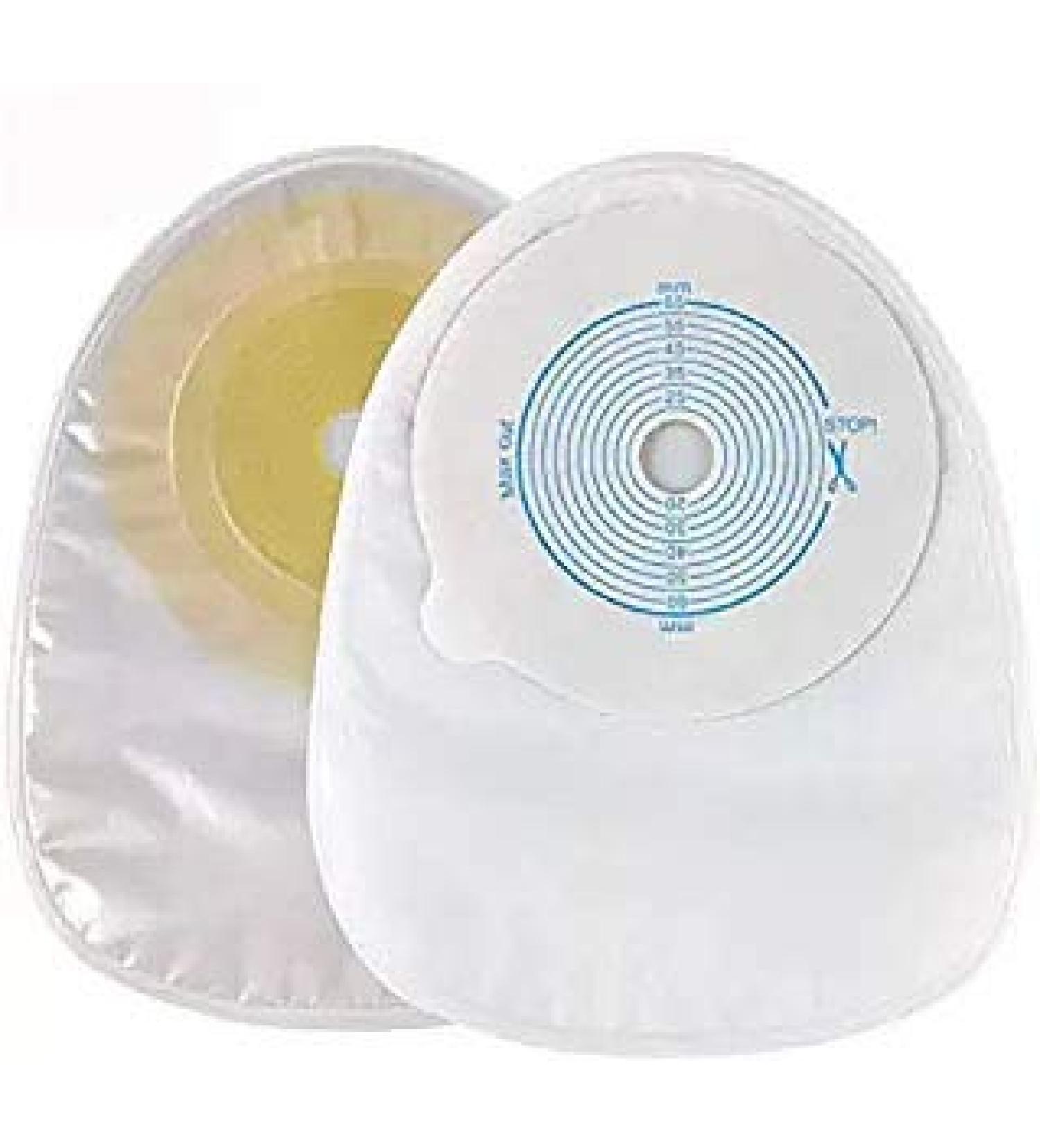 Disposable Colostomy Bags One-Piece Closed Stoma Bag | Ostomy Max Cut to Fit 20-65MM | Pack of 10 PCS Ostomy-C001 - Buy Online on GoSupps.com
