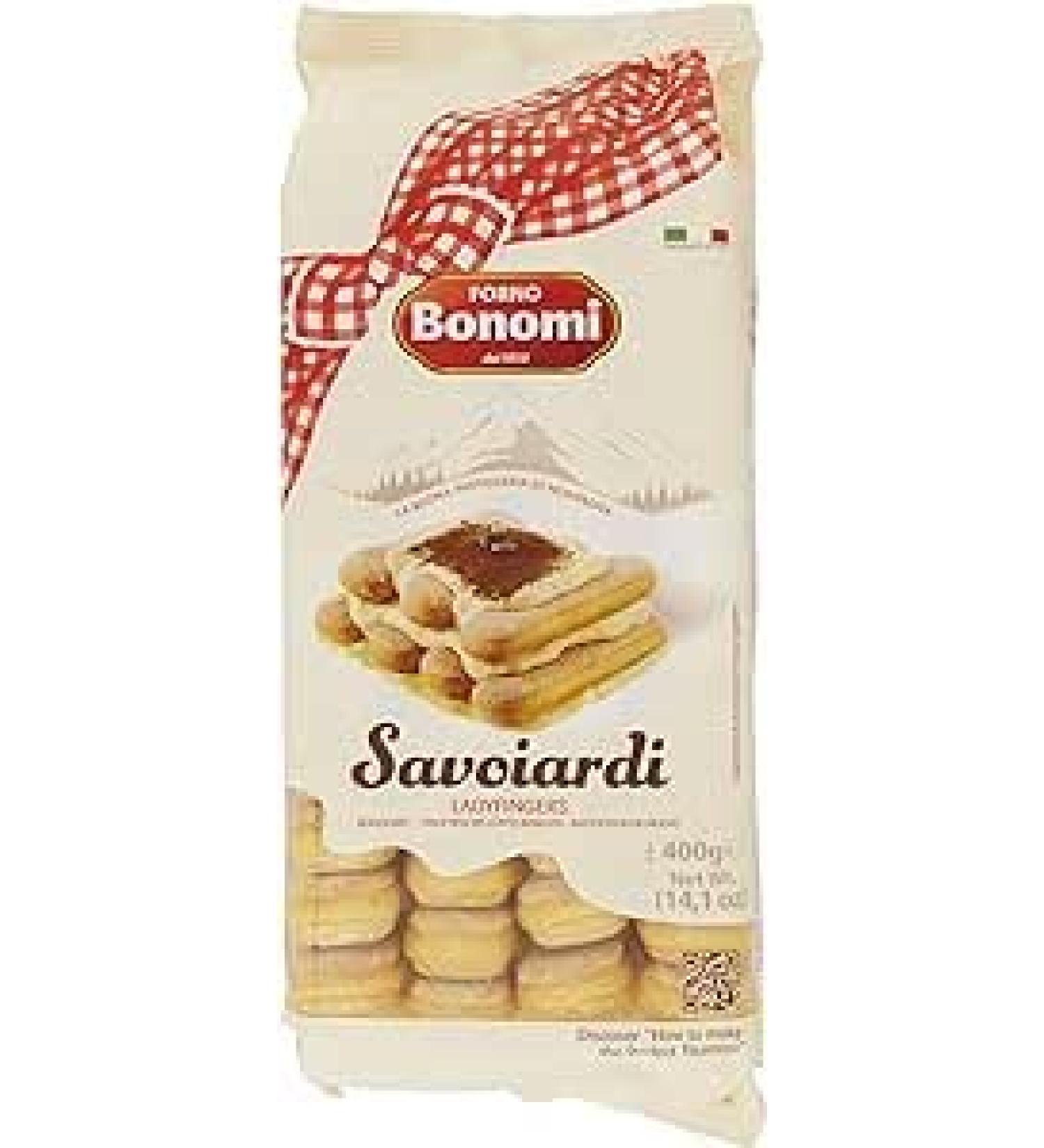Forno Bonomi Savoiardi - 400g x 6 | Authentic Italian Ladyfingers | Tiramisu Excellence | Desserts with Authenticity | Italian Dessert Magic | Italy's Finest Ladyfingers - Buy Online on GoSupps.com