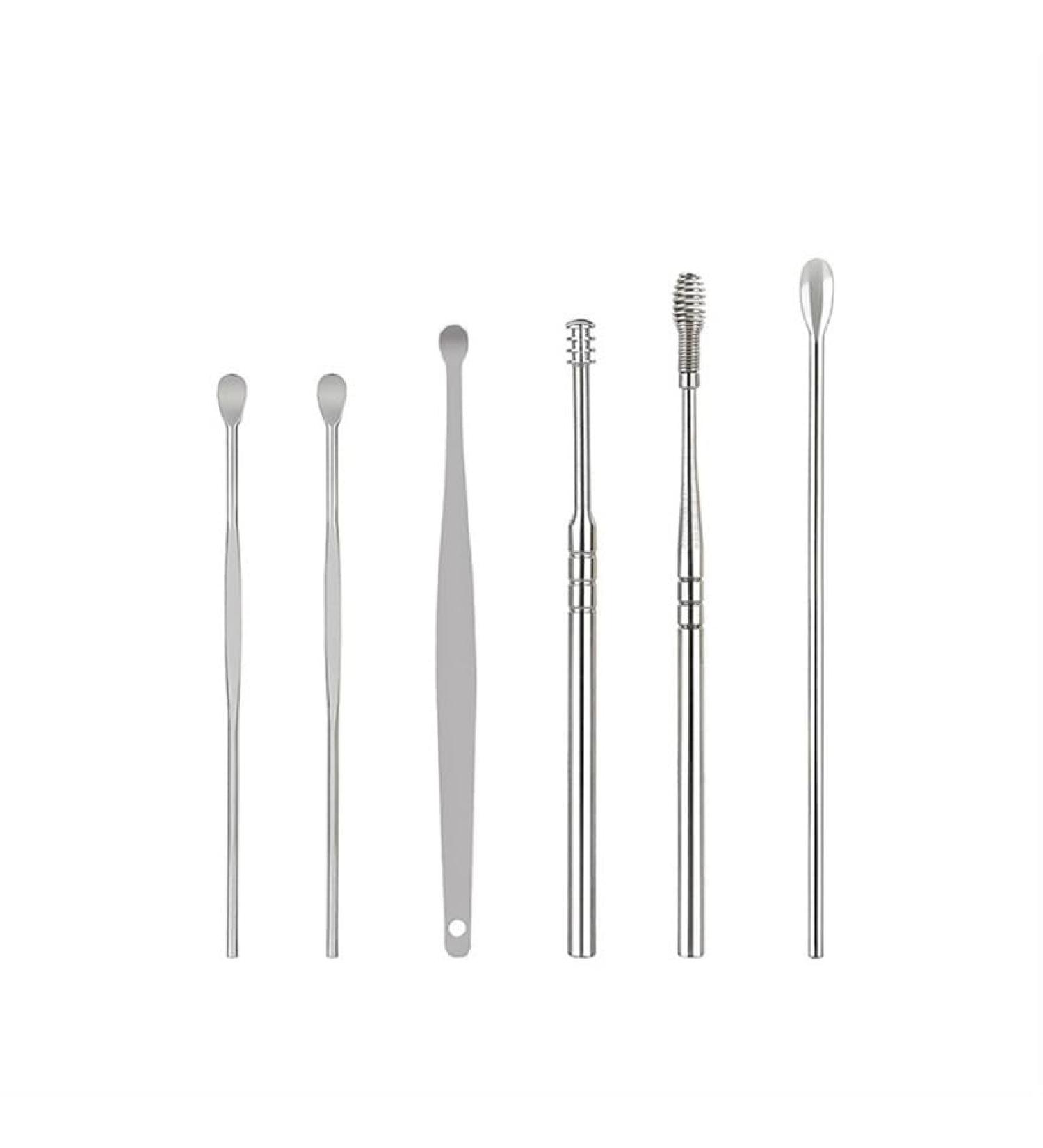 Portable Ear Cleaner Stainless Steel Ear Spoon Set Stainless Steel Ear Wax Remover Reusable Stainless Steel Ear Wax Remover Set Ear Wax Easily Removed Ideal for Personal and Home Use(Stainless steel) - Buy Online on GoSupps.com