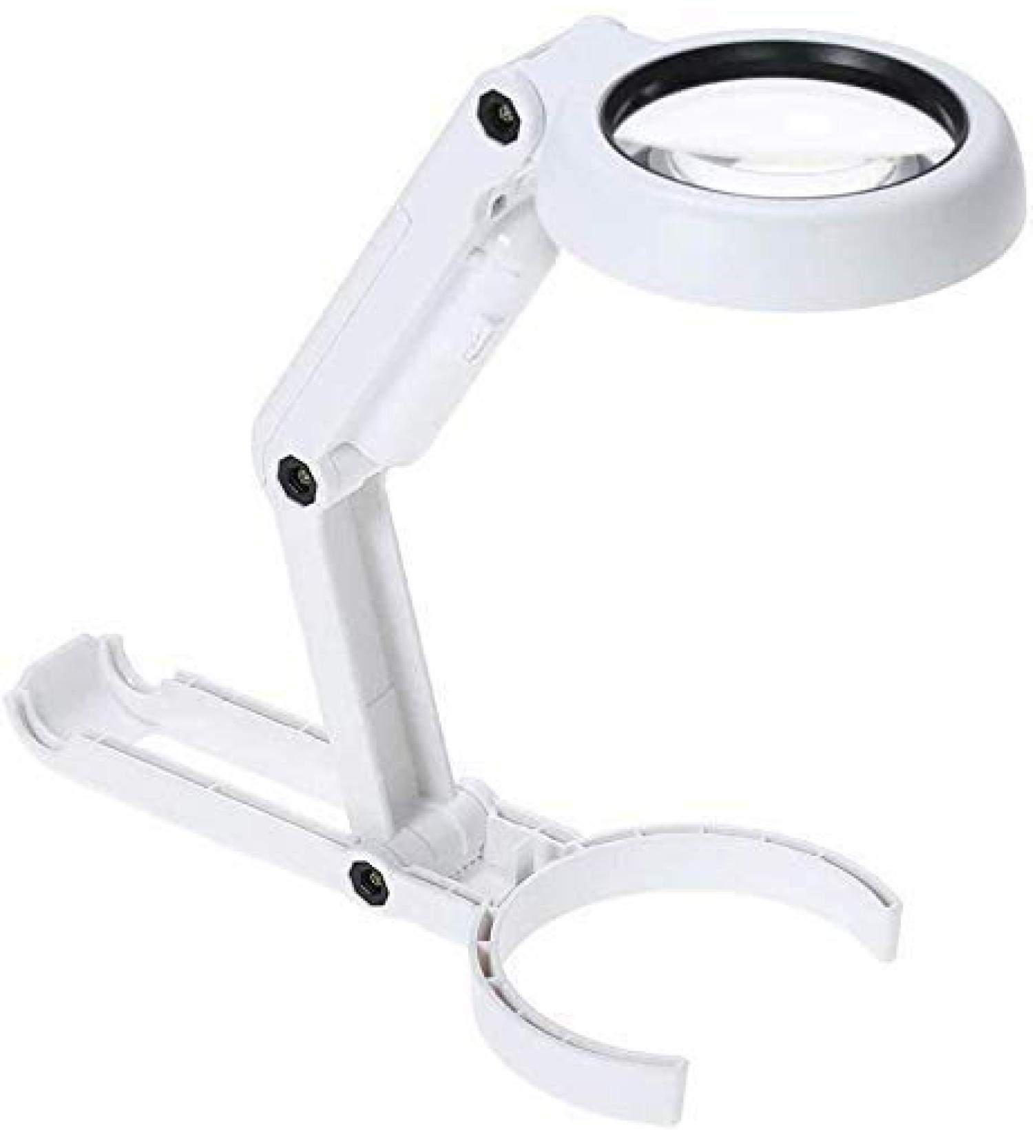 Magnifier LED Handheld Magnifying Glass with Light Large Portable Desktop Magnifier Large Portable Illuminated Magnifier Magnifying Glass for Reading - Buy Online on GoSupps.com