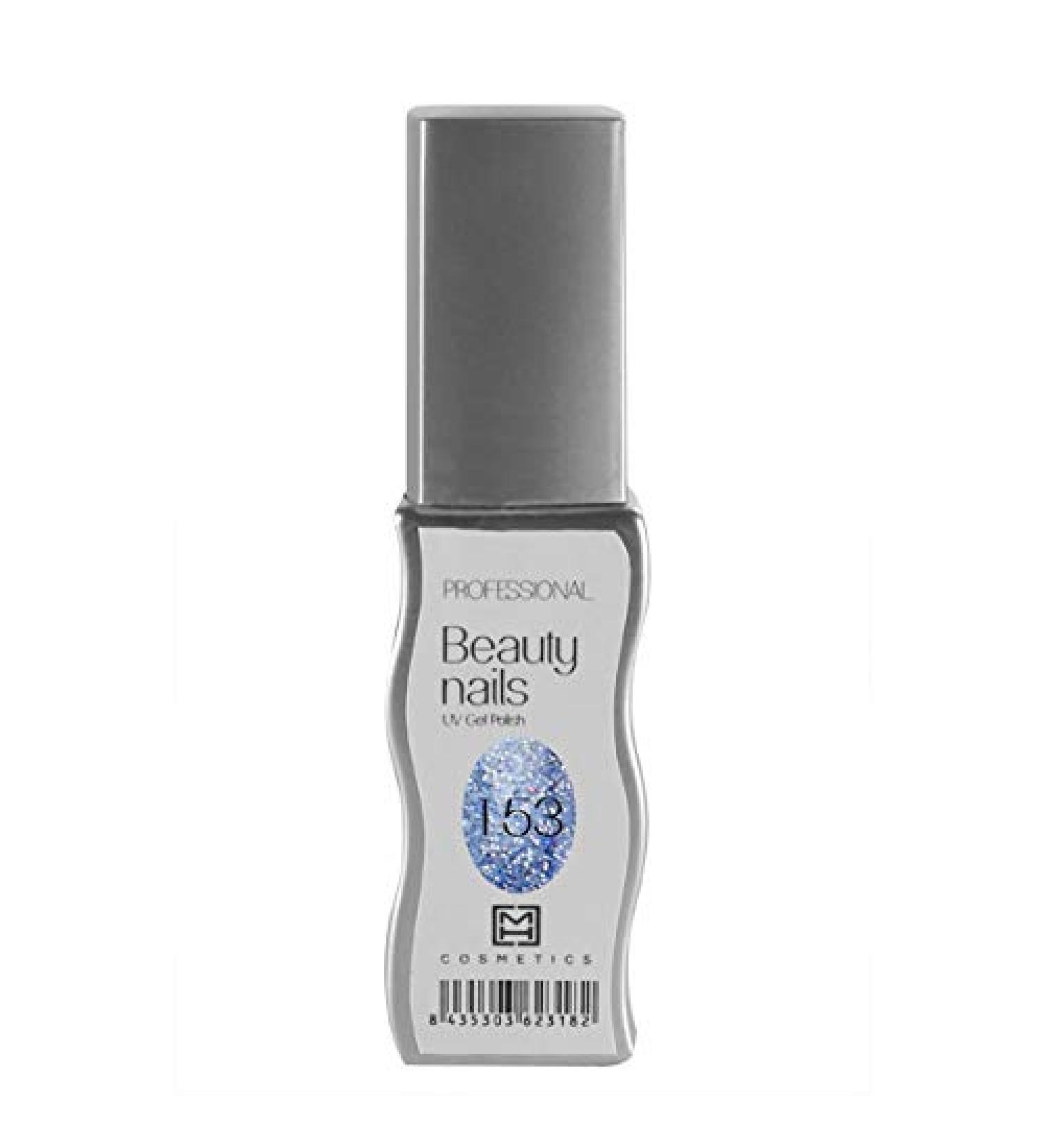 MH Cosmetics Gel Polish Semipermanent 153 Brillantblau 1Pack (1 x 10 ml)