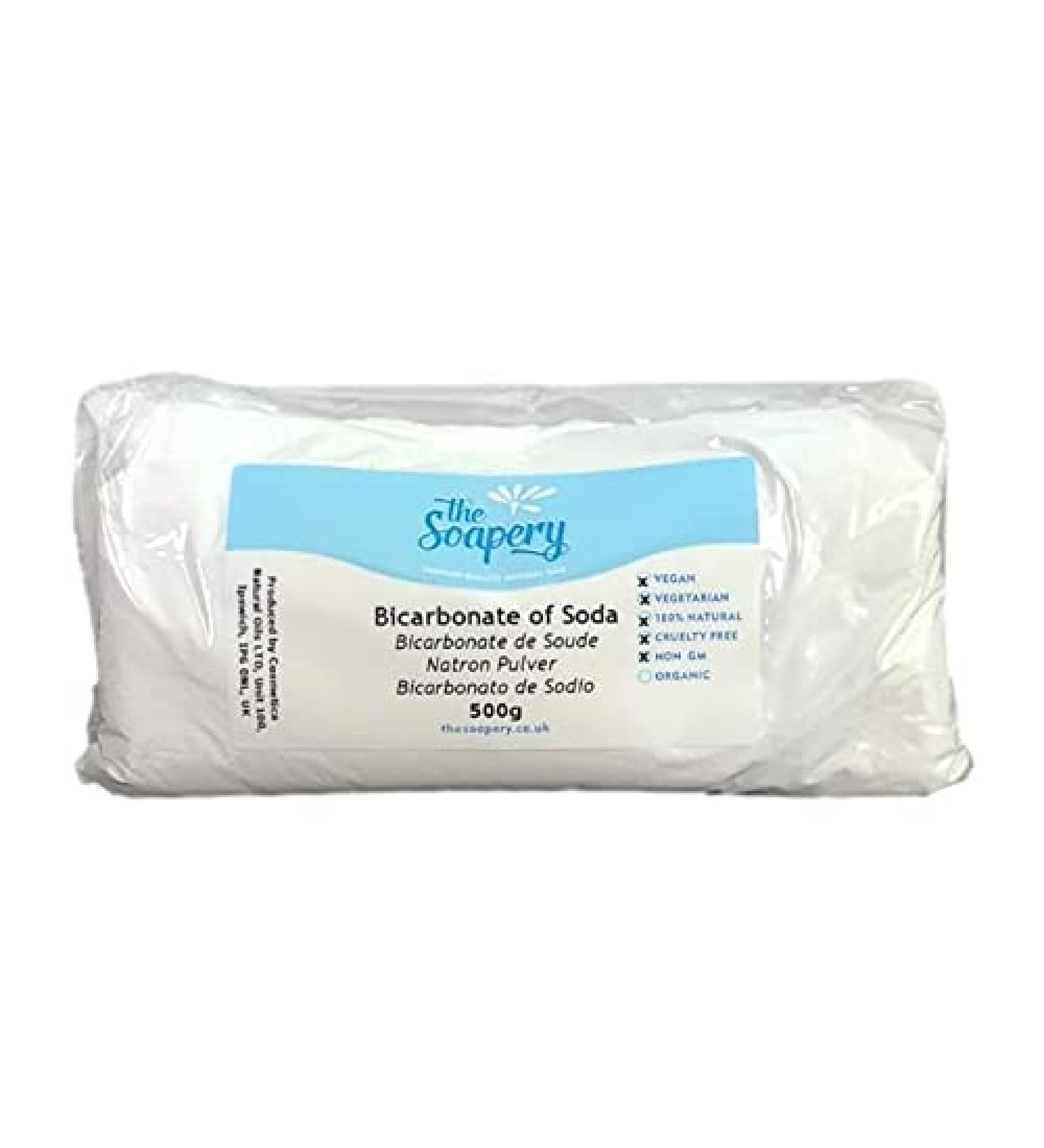 Sodium Bicarbonate of Soda 500g - 100% Pure for Bath Bombs Cleaning and Baking - Food Grade 500 g (Pack of 1)