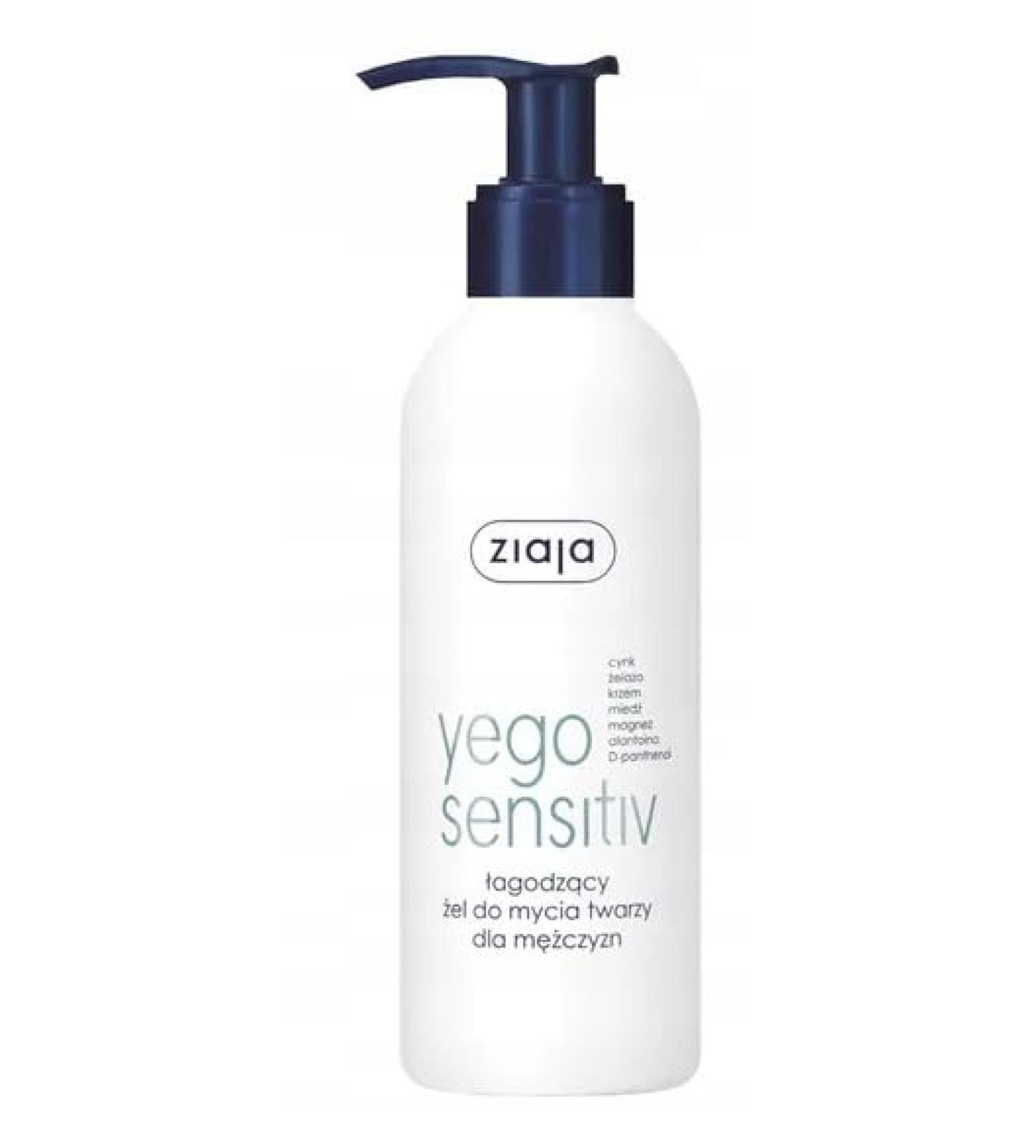 ZIAJA_Yego Sensitiv soothing face wash gel for men 200ml