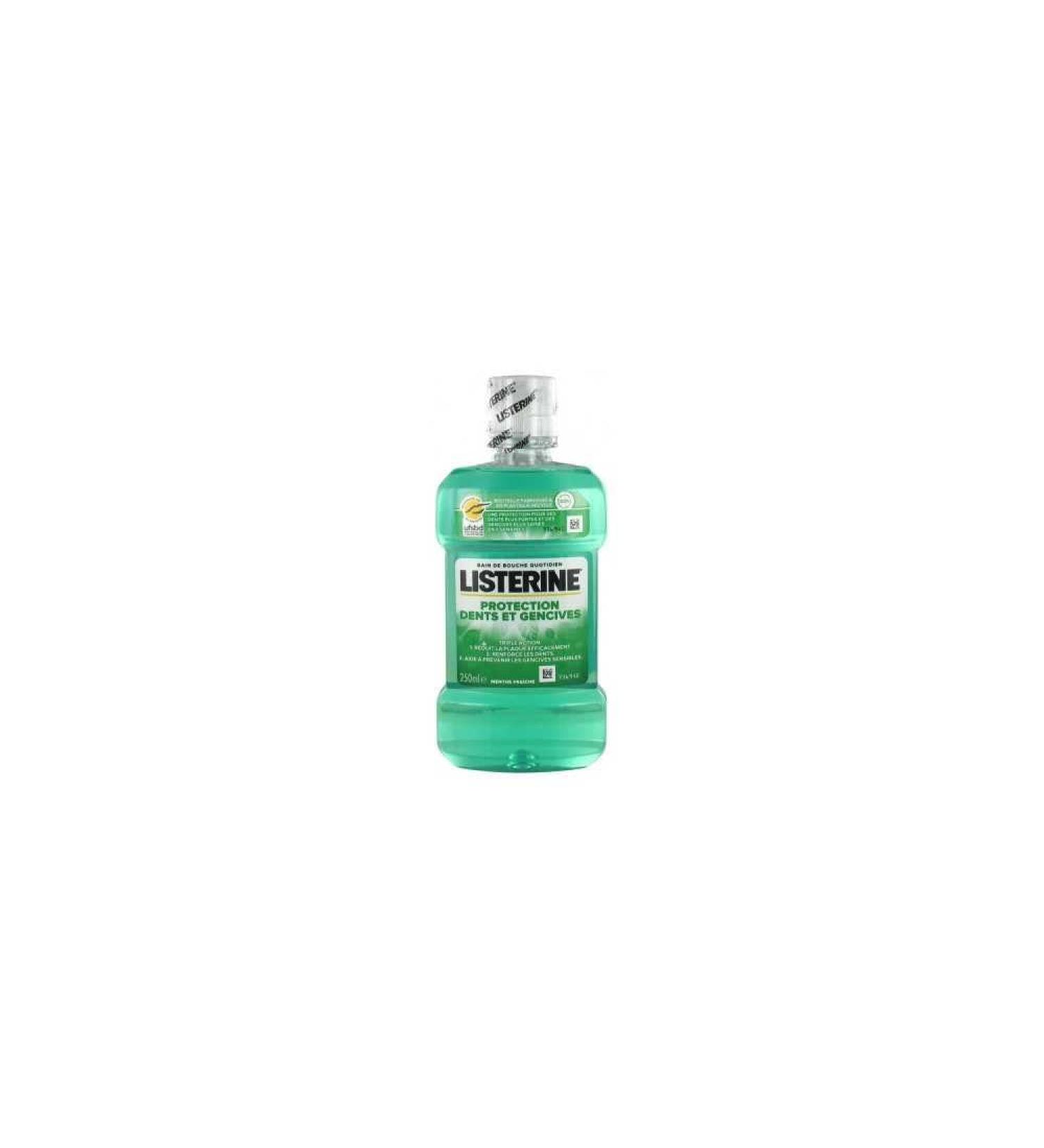 Listerine Listerine | Mouthwash Protection Teeth and Gums Fresh Mint (250 ml bottle) Daily mouthwash for fresh breath Protective oral care