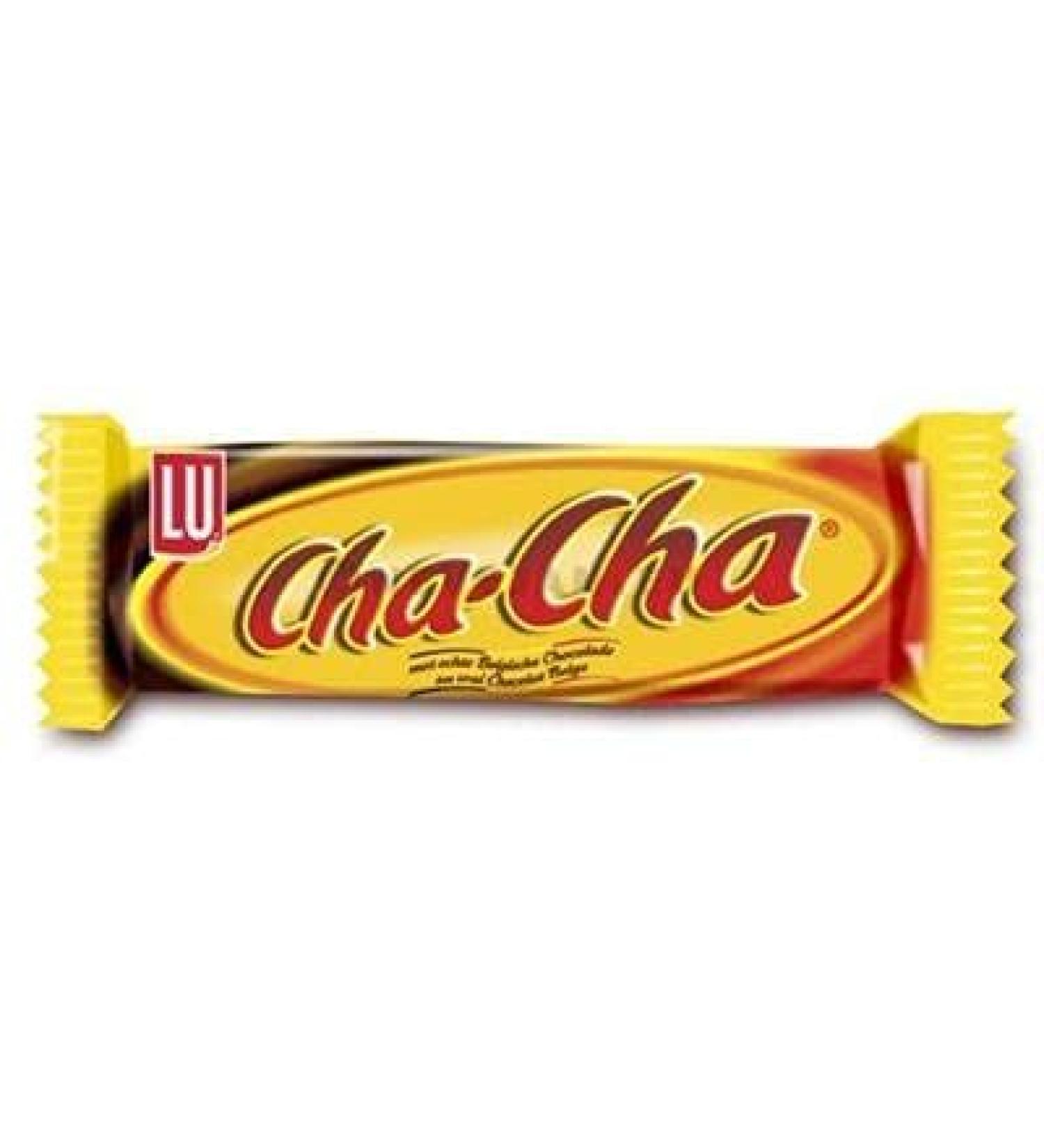 Mondelez International LU Cha-Cha Caramel Single with real Belgian Chocolate Pack of 50 x 27g (waffle filled with caramel and wrapped in real Belgian chocolate)