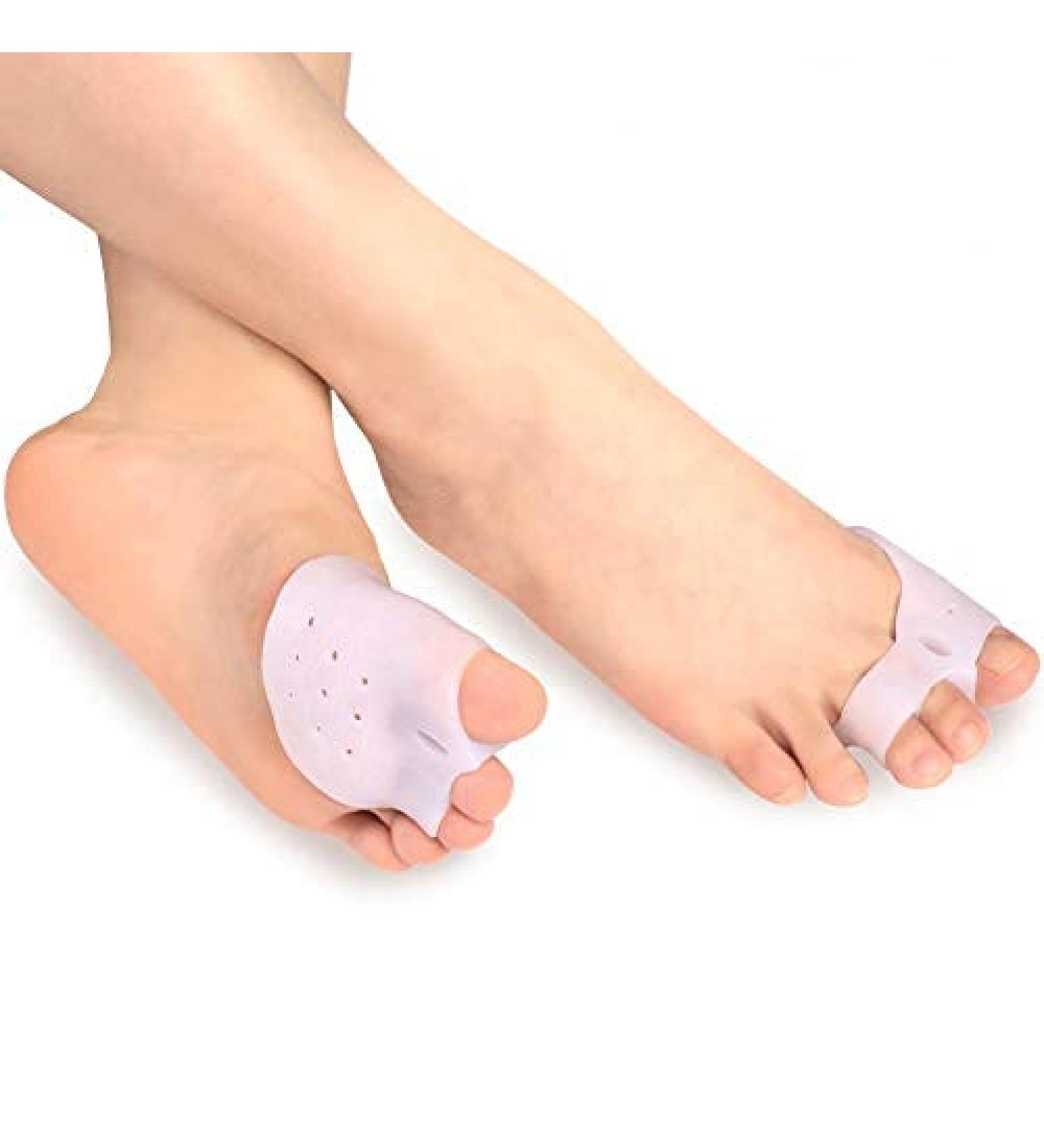 Haofy Hallux Valgus Toe Spreader - Silicone Gel Bunion Corrector for Hammer Toe Relief & Pain Management - 1 Pair - Buy Online on GoSupps.com