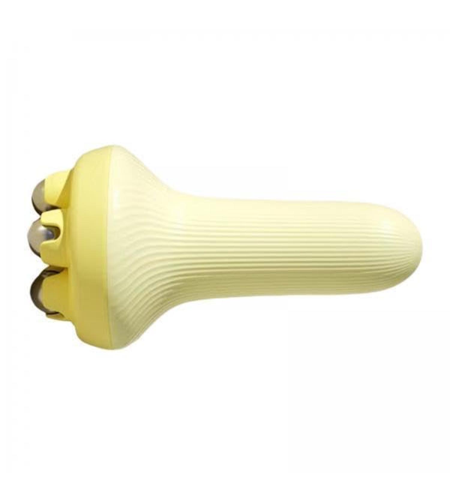 JAYIOLA 5x Handheld Mini Roller Beads Massager - Portable Travel Neck & Shoulder Relief - Yellow - Buy Online on GoSupps.com