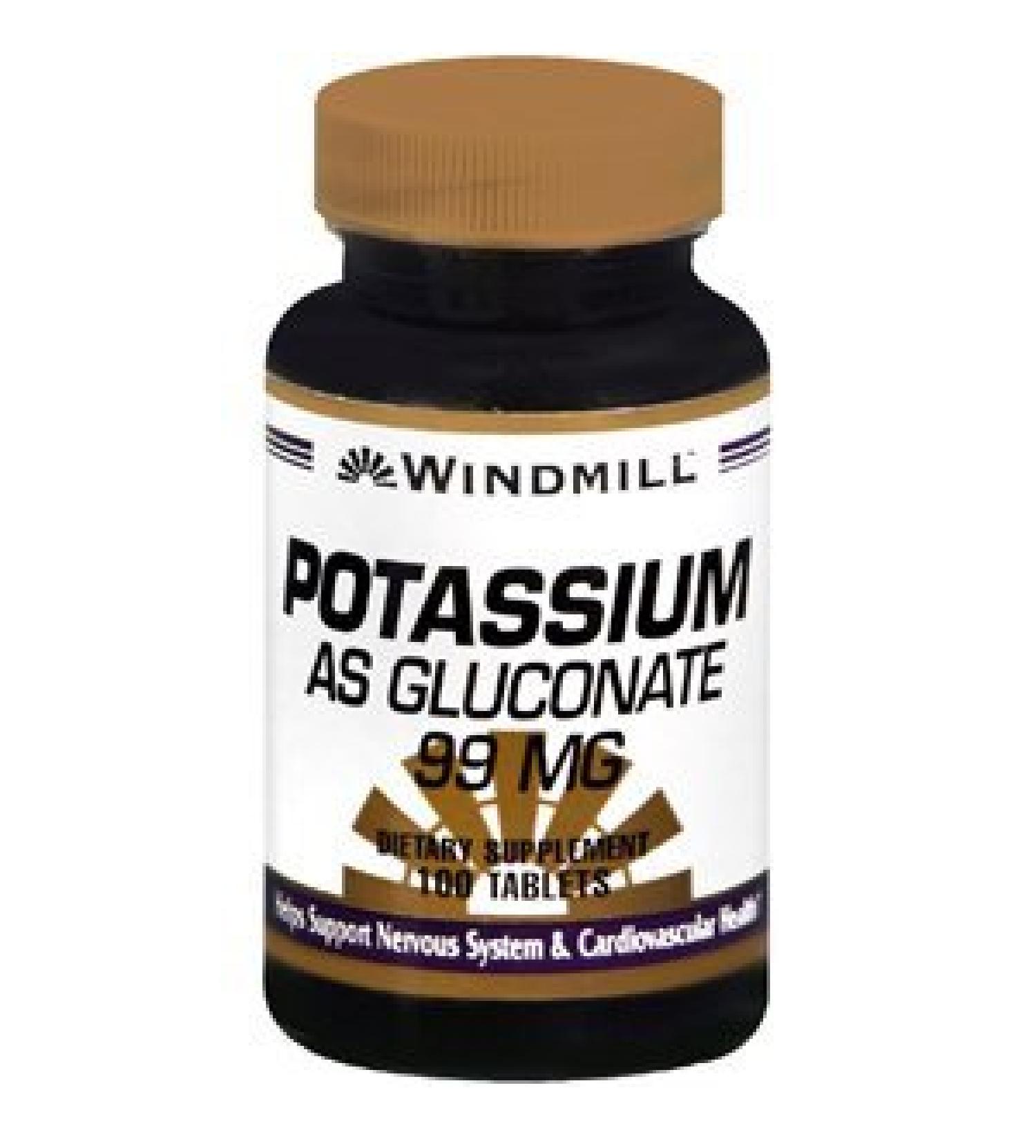 Windmill Potassium GLUCONATE TABS 100Tablets
