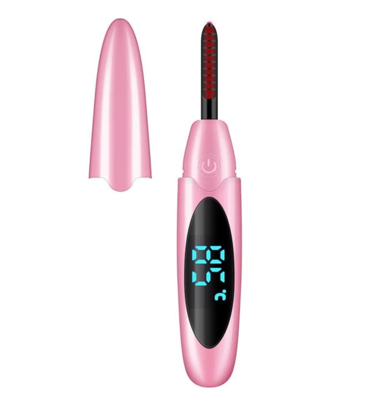Electric Heated Eyelash Curler - USB Charge Makeup Curling Kit for Long Lasting Natural Lashes | Beauty Tools in Pink - Shop Worldwide - Buy Online on GoSupps.com