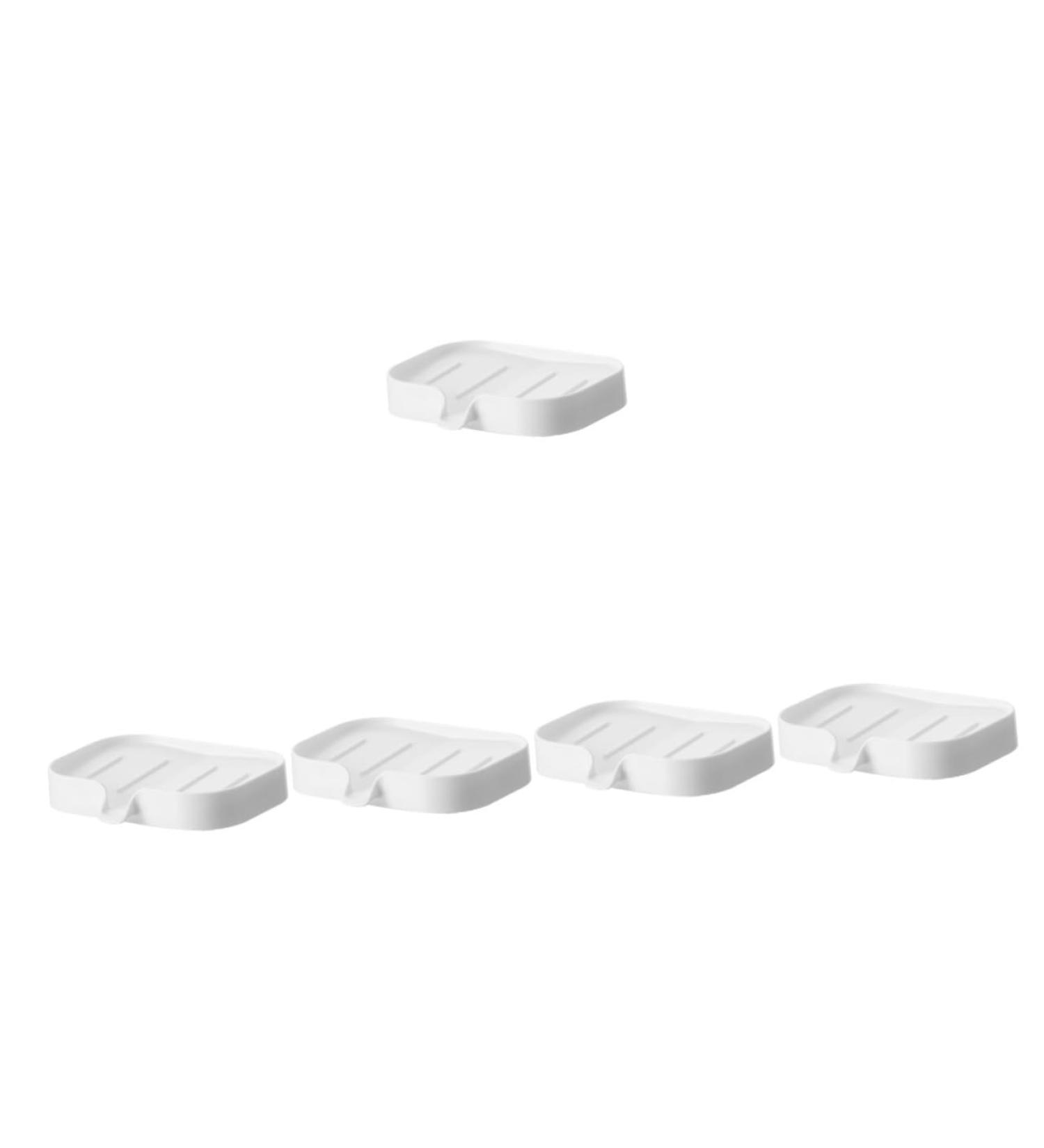 Alipis 5-Stage Plastic Soap Holder - Self-Empty Shower & Sink Soap Container Durable ABS White Palette for Rinse Pools - Buy Online on GoSupps.com