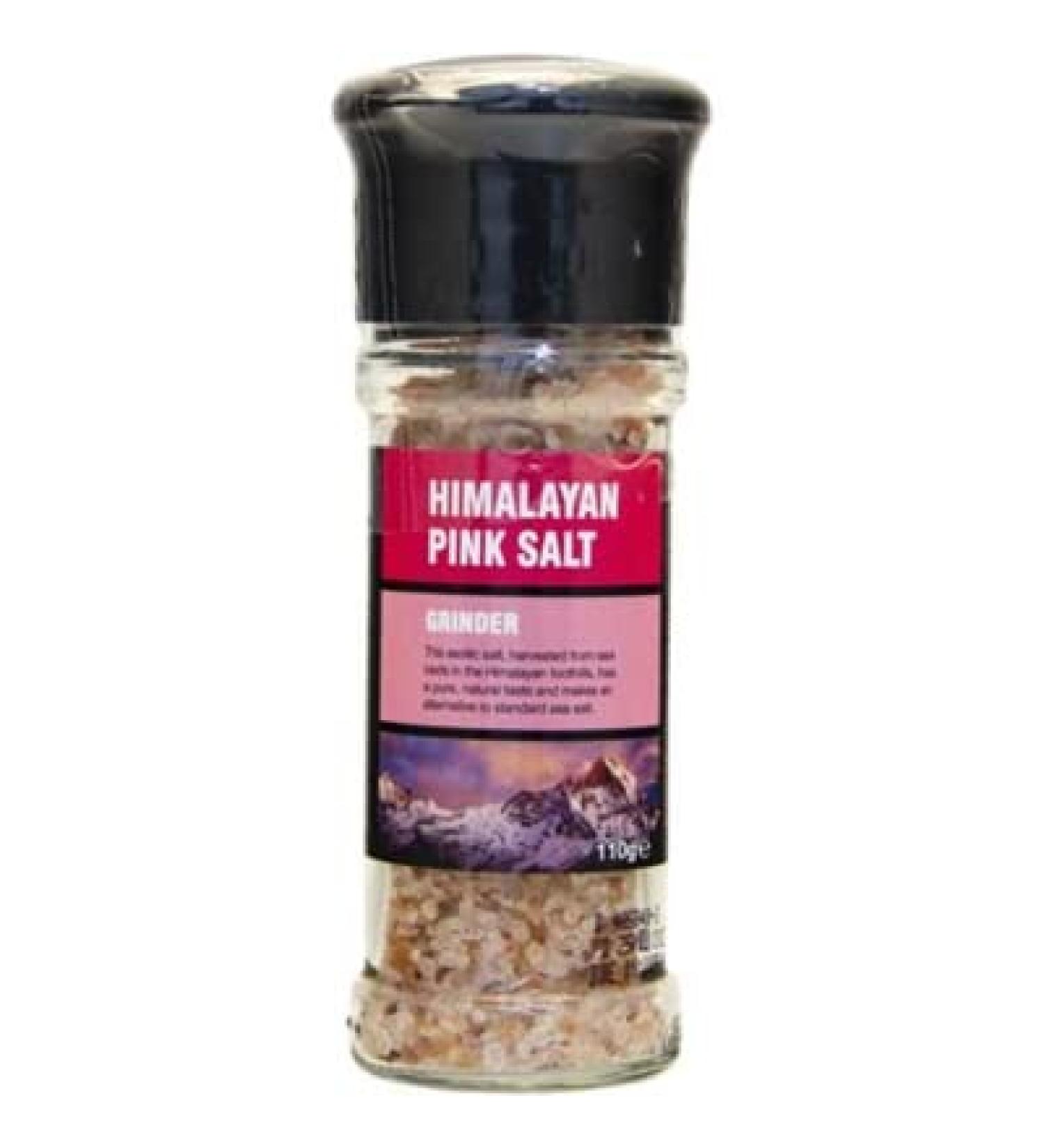 St llion 110g Himalayan Pink Rock Salt Grinder Rich in Essential Minerals Vegan Gluten Free Suitable for Cooking and Detoxification (Pack of 1)