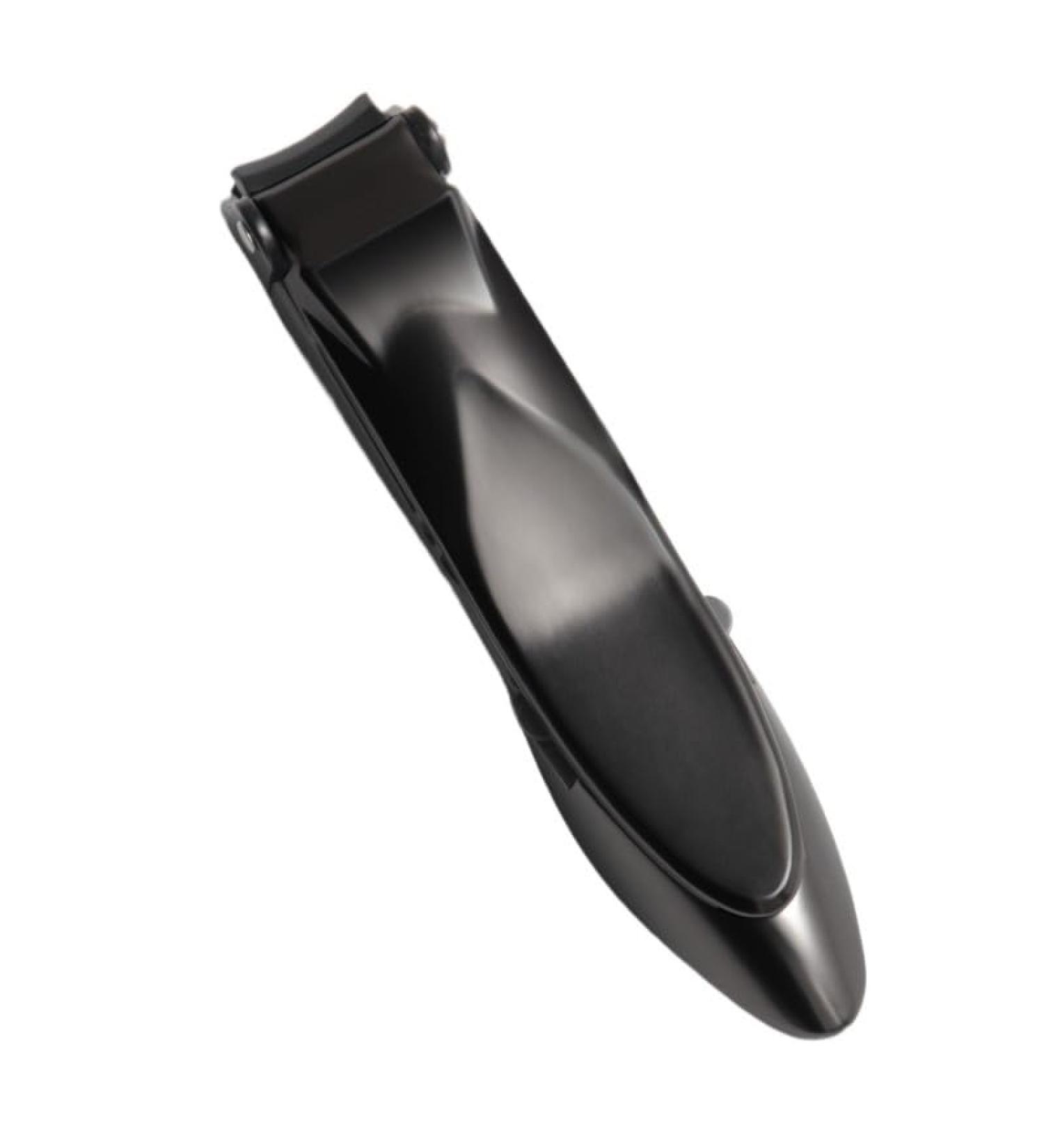 Nail Clippers 1 Nail Clipper Splashproof Stainless Steel Trimming Tool Nail Clipper (Color : Black-L)